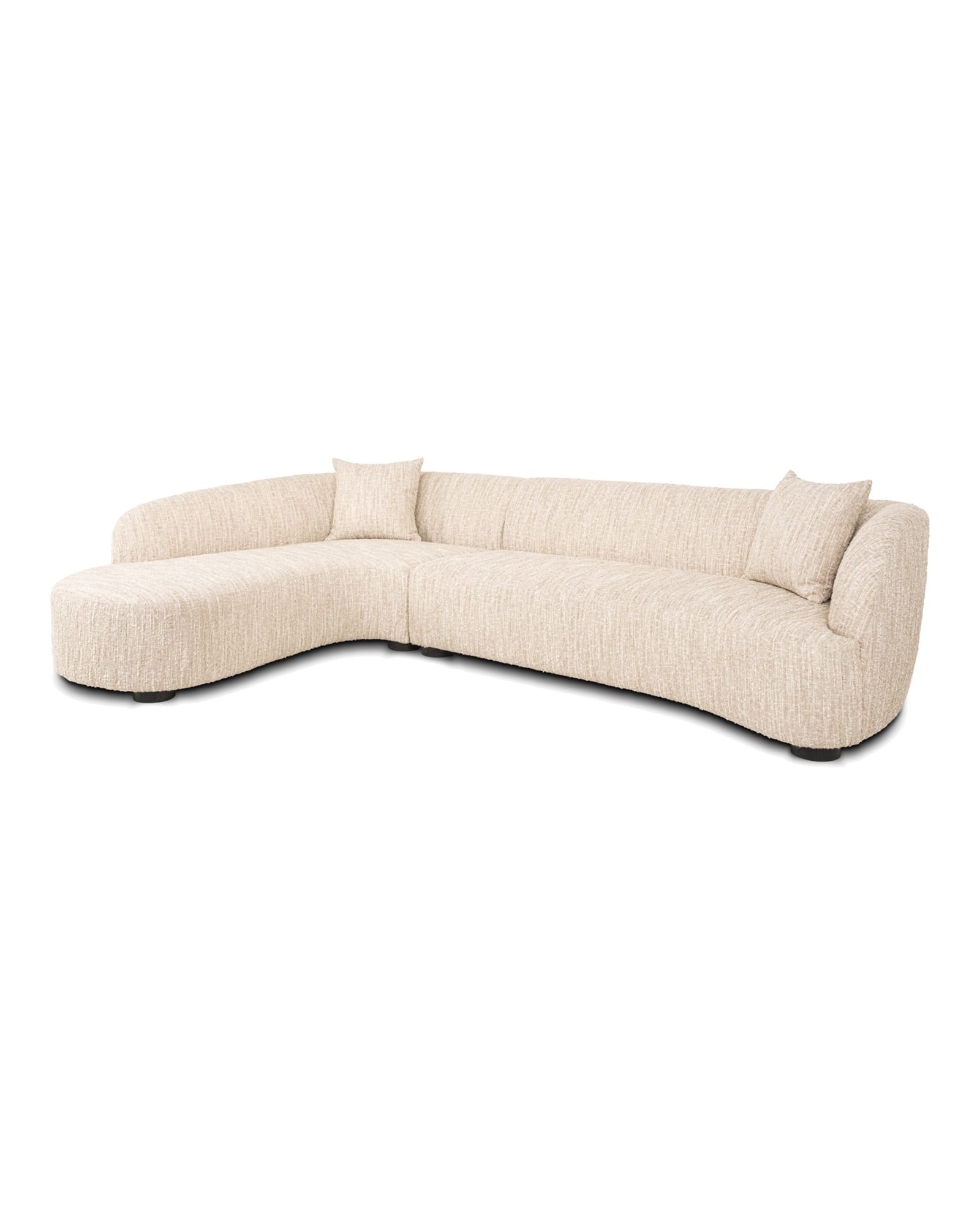 Ecksofa Pandora, Beige angora, links von Richmond Interiors, Produktansicht 2