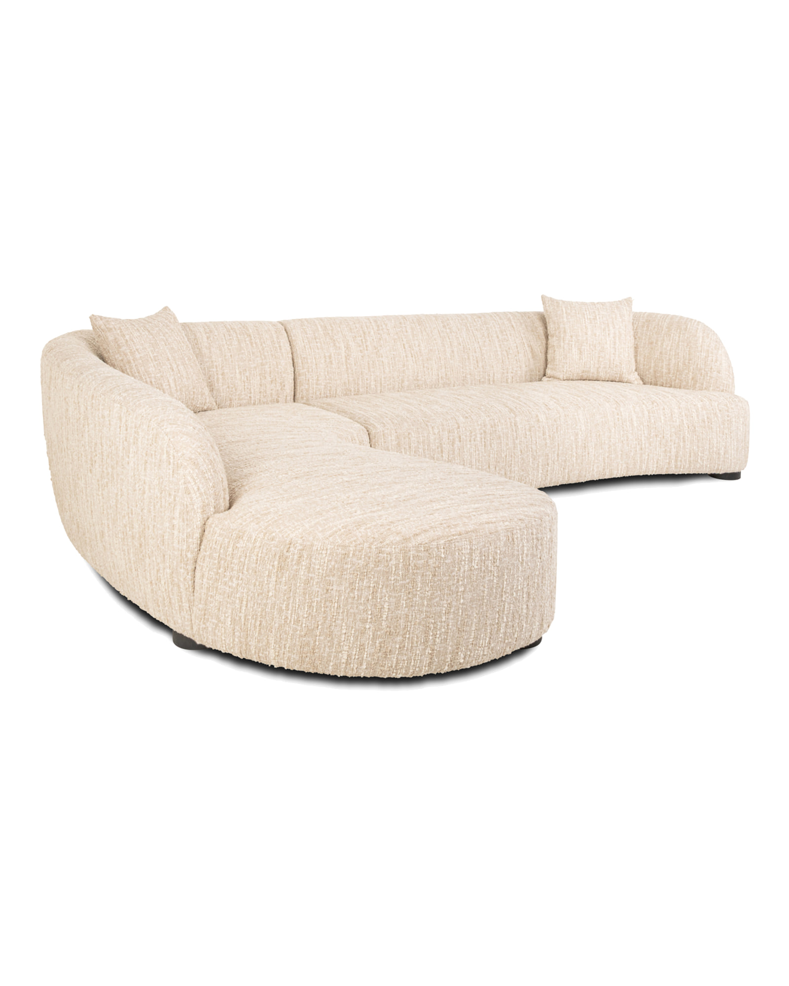 Ecksofa Pandora, Beige angora, links von Richmond Interiors, Produktansicht 3
