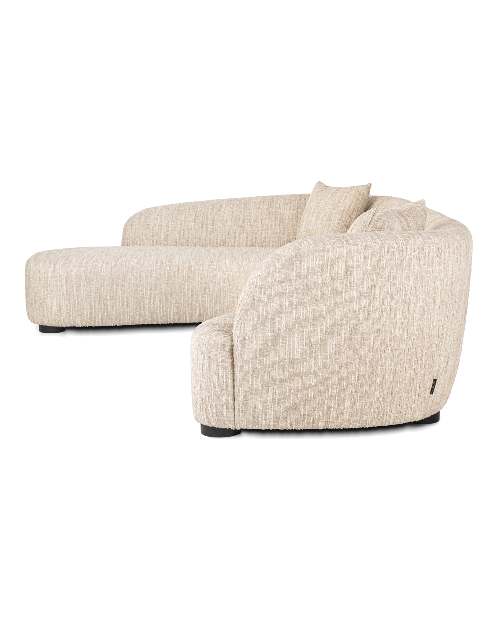 Ecksofa Pandora, Beige angora, links von Richmond Interiors, Produktansicht 4