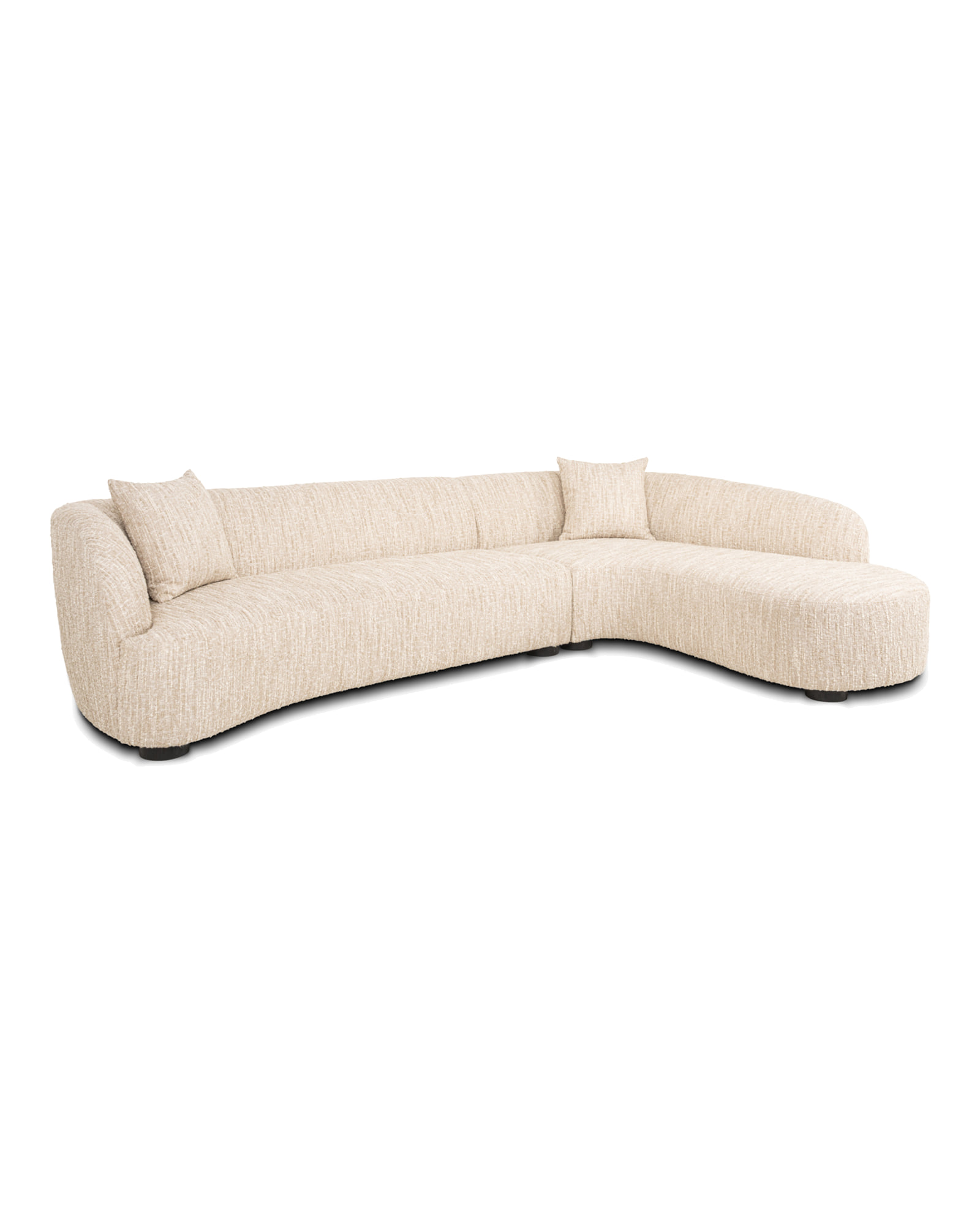 Ecksofa Pandora, Beige angora, rechts von Richmond Interiors, Produktansicht 2
