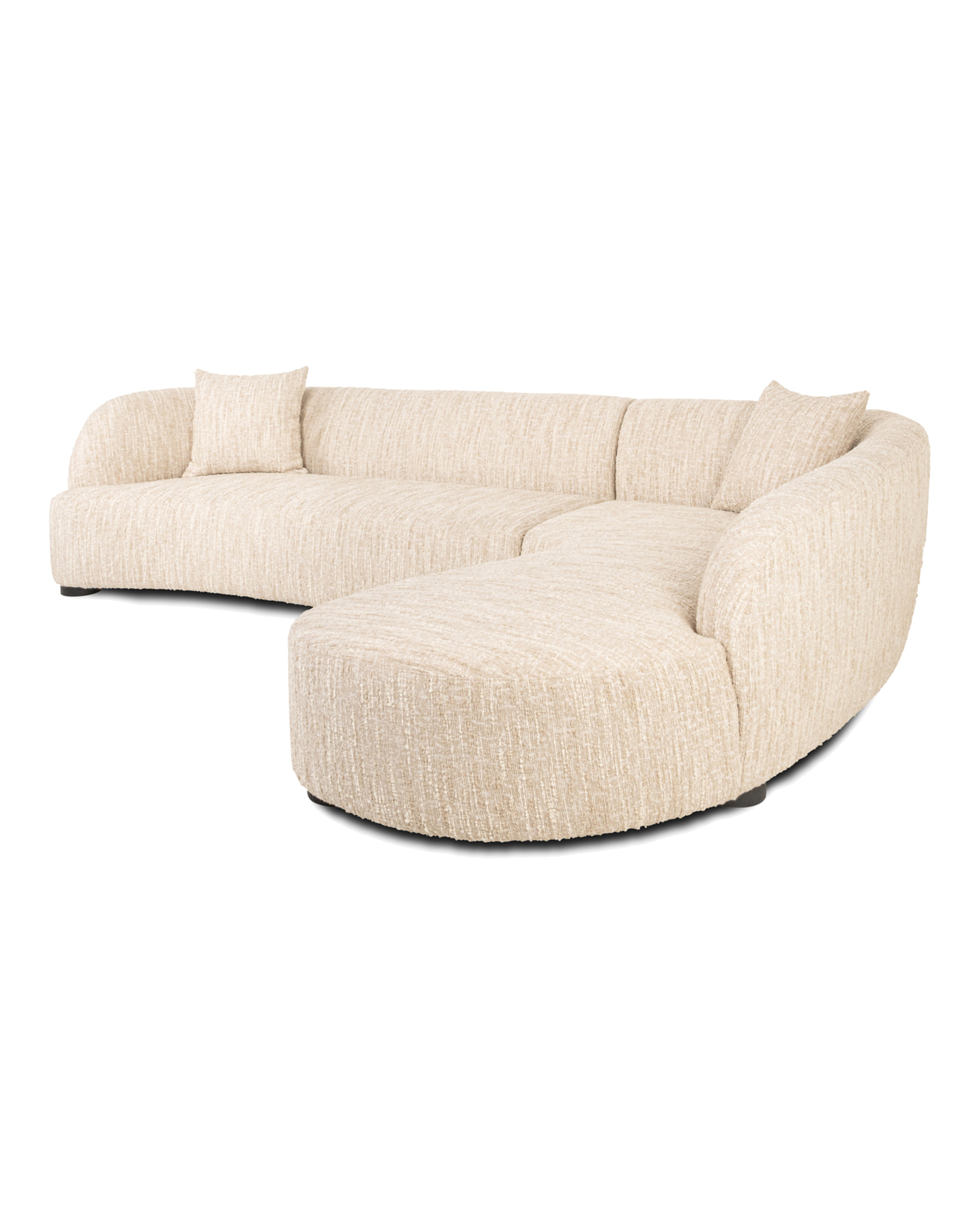 Ecksofa Pandora, Beige angora, rechts von Richmond Interiors, Produktansicht 3