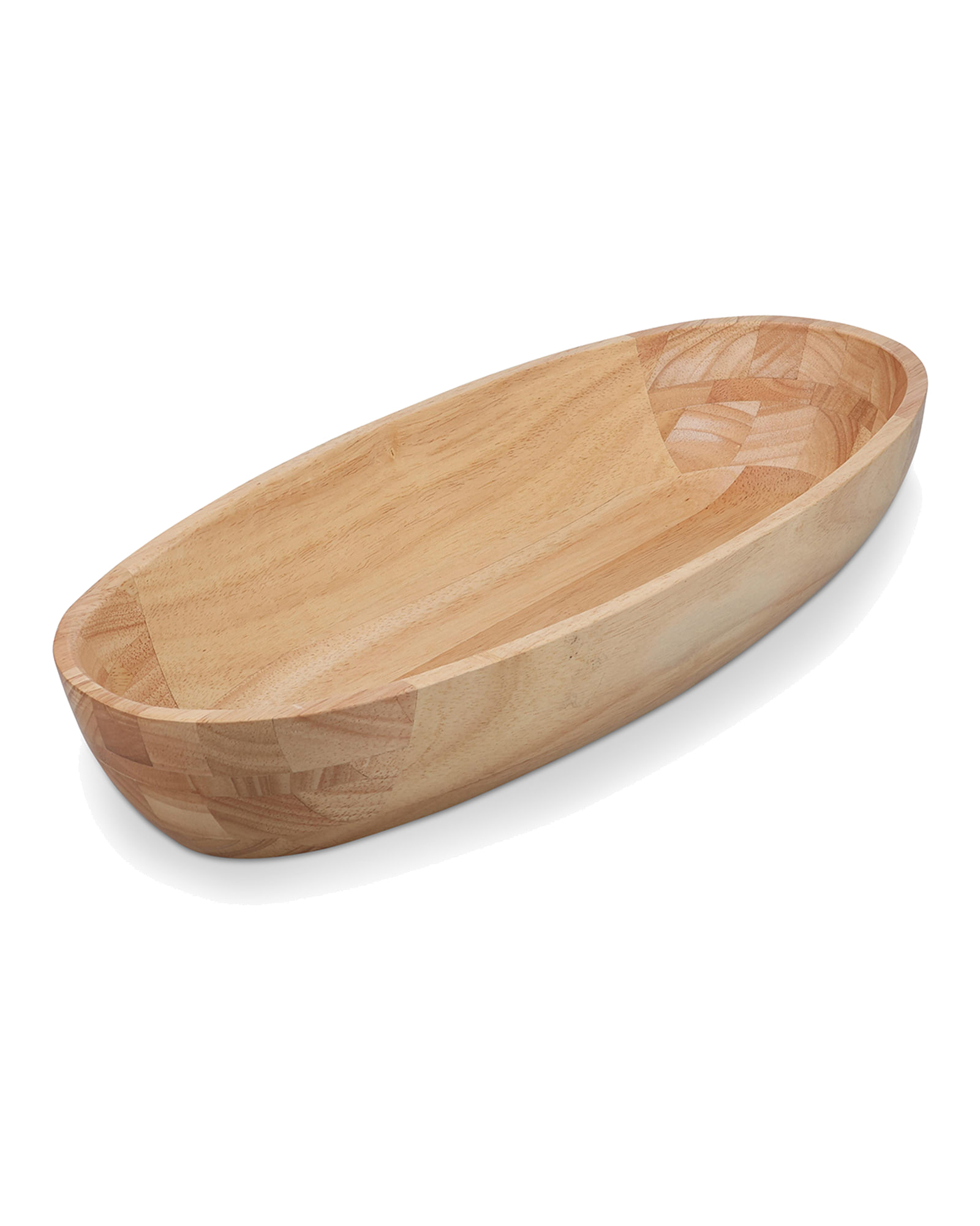 Essenza Servierschale aus Kautschukholz, Holz, 45,5 × 20,5 cm, H 7,5 cm, Ansicht 1