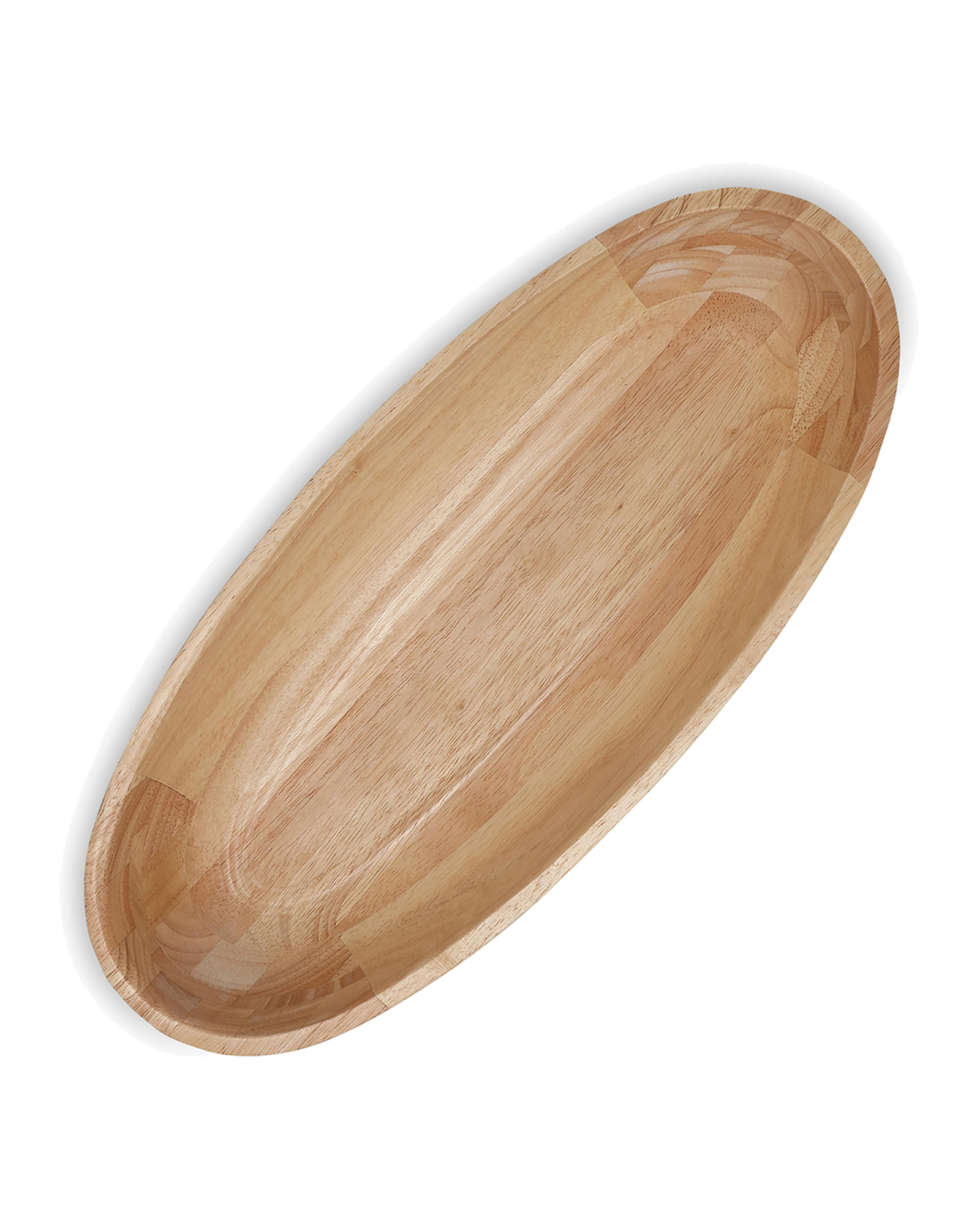 Essenza Servierschale aus Kautschukholz, Holz, 45,5 × 20,5 cm, H 7,5 cm, Ansicht 2