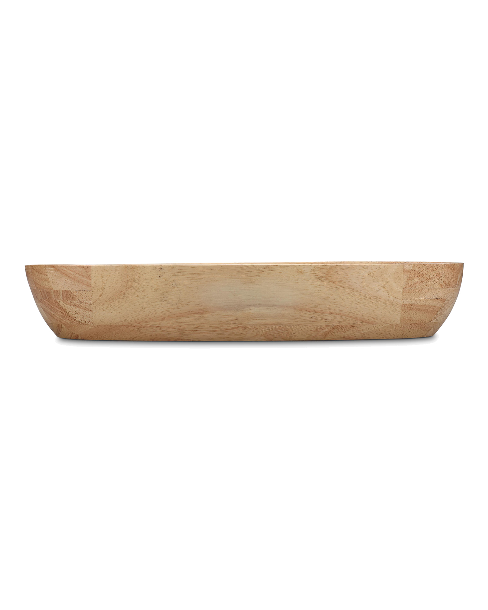 Essenza Servierschale aus Kautschukholz, Holz, 45,5 × 20,5 cm, H 7,5 cm, Ansicht 3