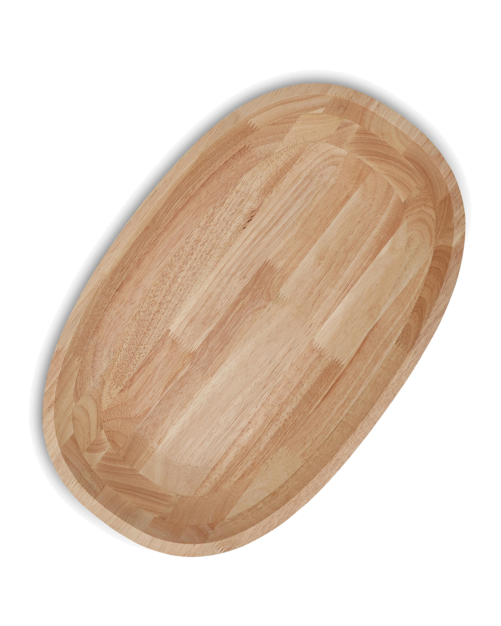 Essenza Servierschale aus Kautschukholz, Holz, 47 × 30 cm, H 6 cm, Ansicht 2