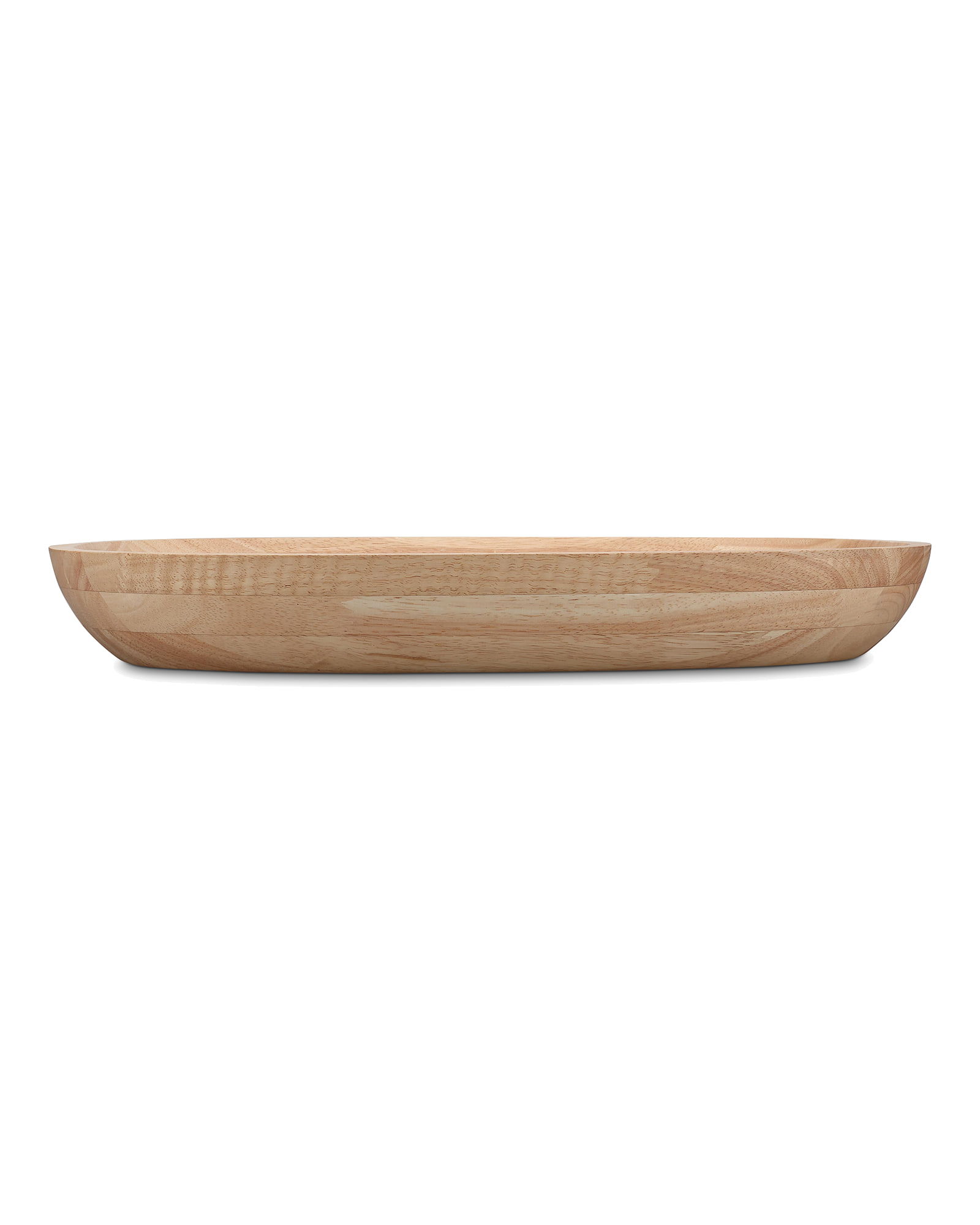 Essenza Servierschale aus Kautschukholz, Holz, 47 × 30 cm, H 6 cm, Ansicht 3