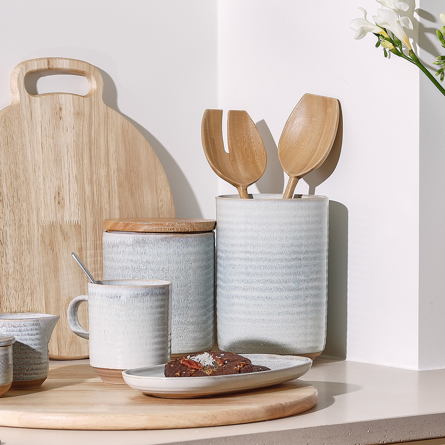 Essenza Vorlegebesteck aus Buchenholz, Holz, 2-teilig, Ansicht 6