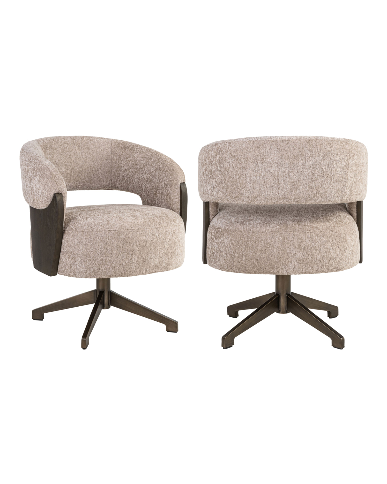 Esszimmerstuhl Pollux, Be easy sand, drehbar von Richmond Interiors, Produktansicht 2