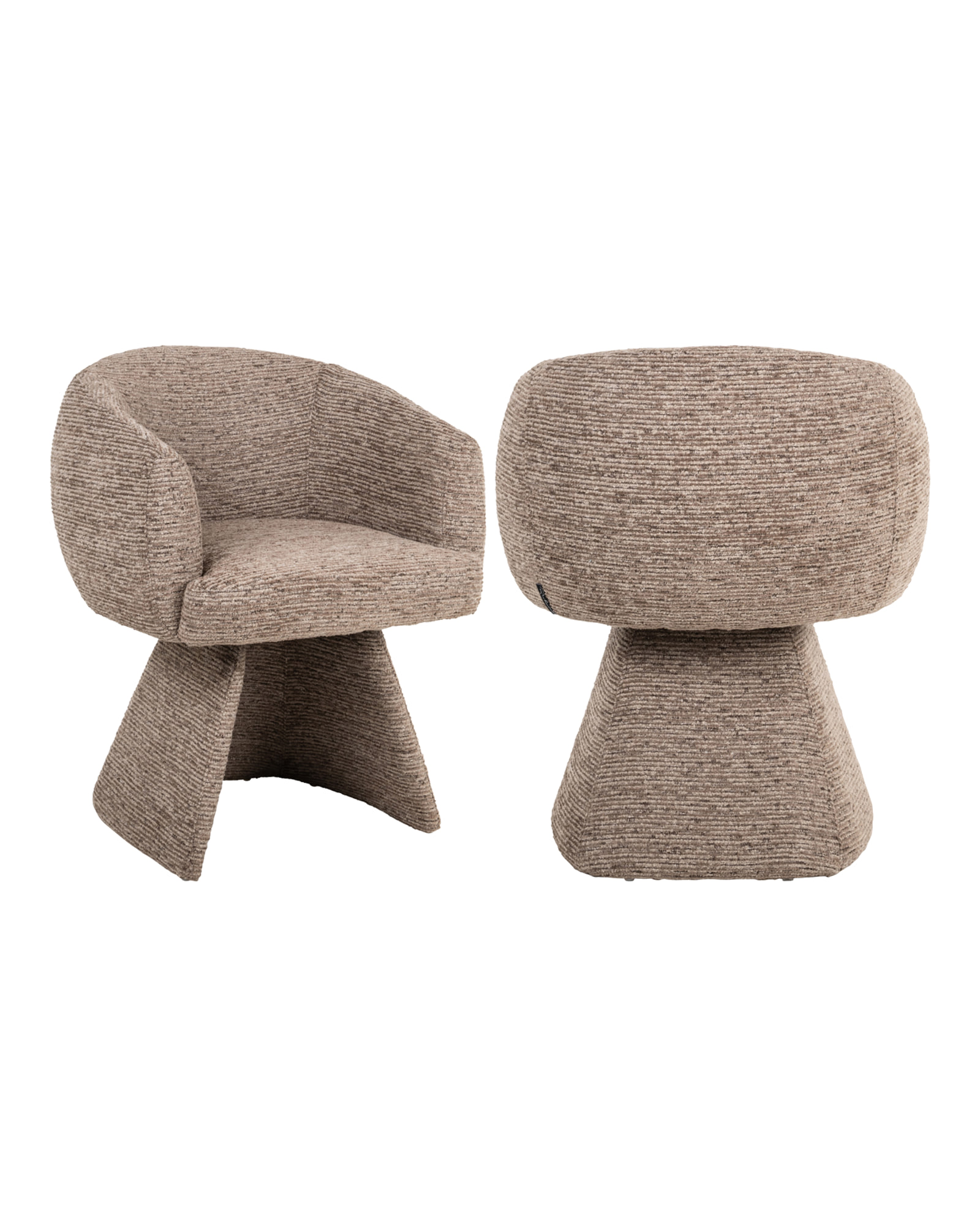 Esszimmerstuhl Quiriro, Mocca linear, drehbar von Richmond Interiors, Produktansicht 2