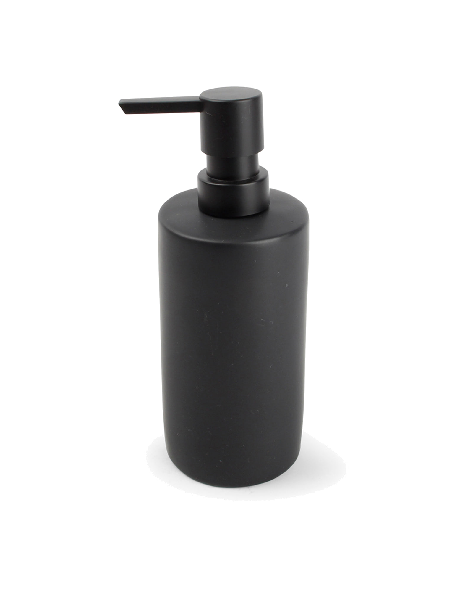 Fain Seifenspender aus Porzellan, Schwarz, Ø 7,5 cm, H 18,5 cm
