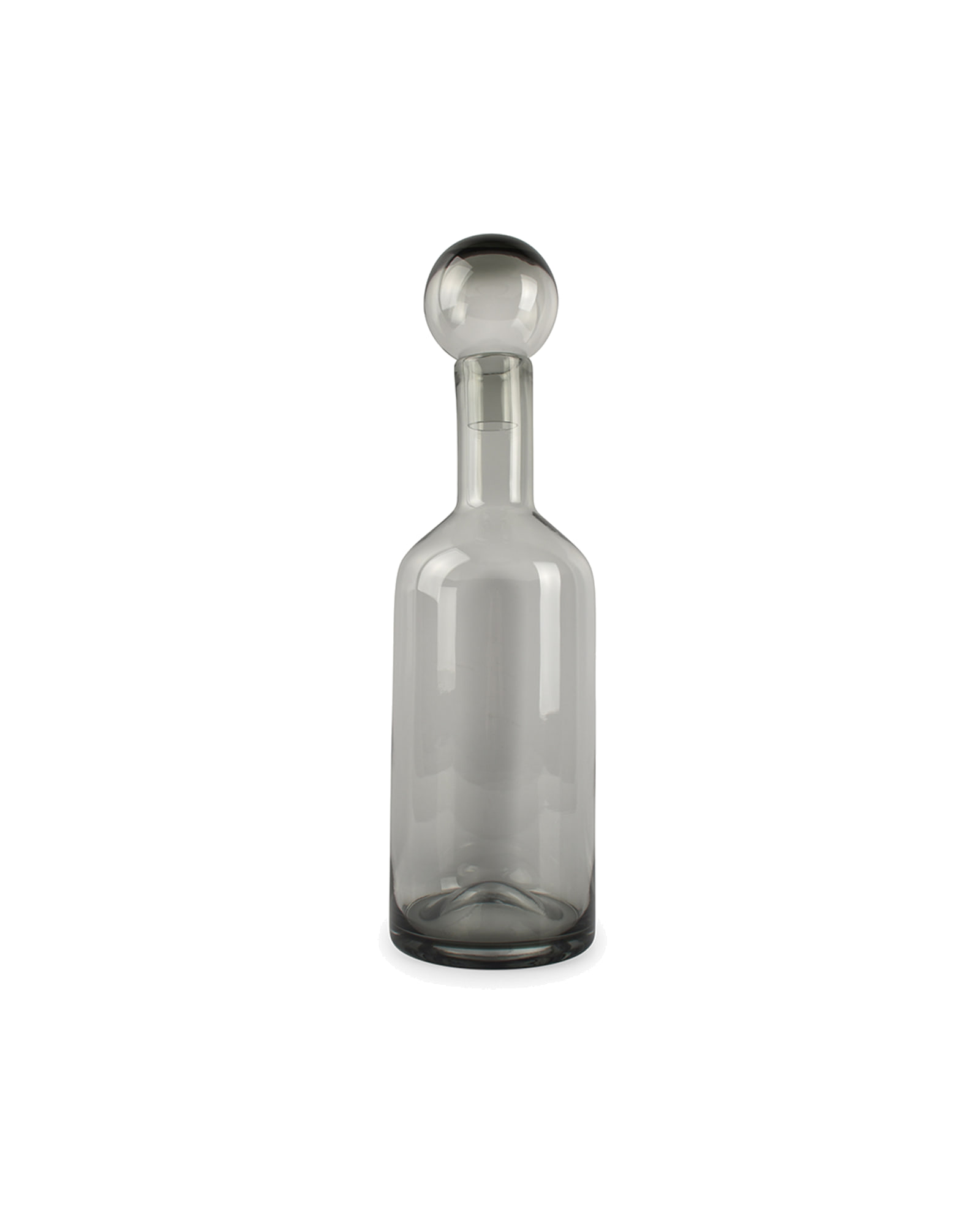 Fera Deckelvase aus Glas, Grau, Ø 15,5 cm, H 55 cm, Ansicht 1