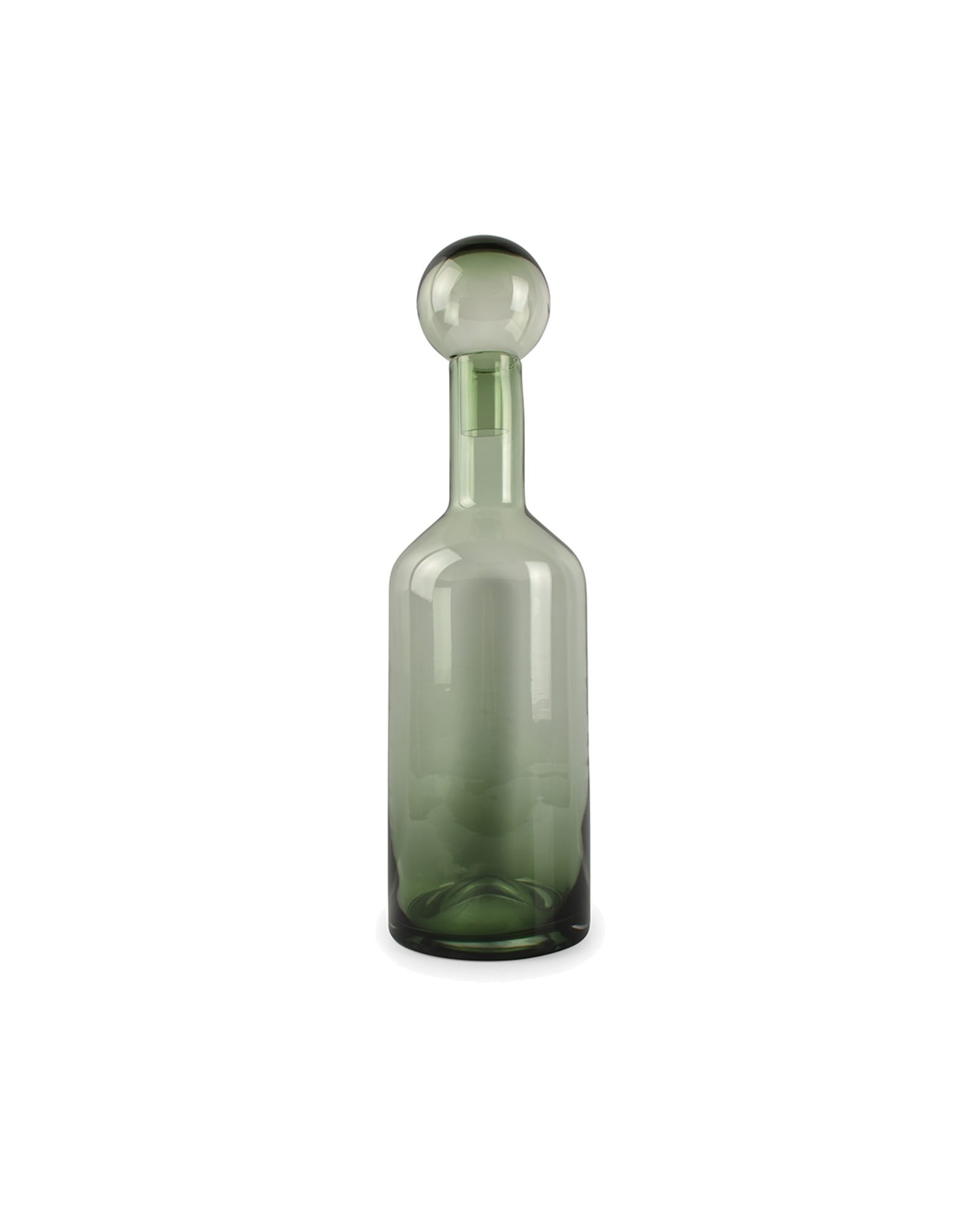 Fera Deckelvase aus Glas, Grün, Ø 15,5 cm, H 55 cm, Ansicht 1