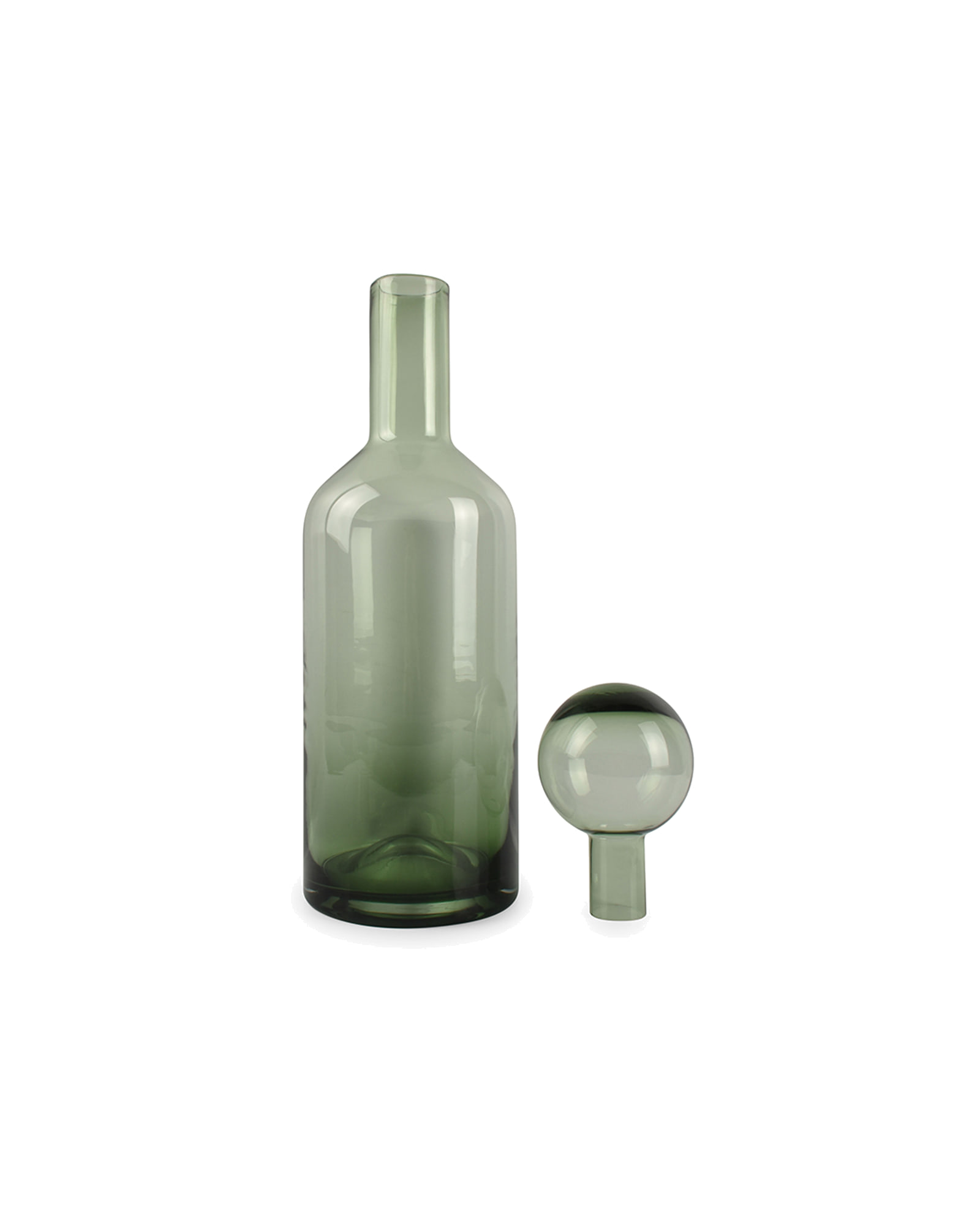 Fera Deckelvase aus Glas, Grün, Ø 15,5 cm, H 55 cm, Ansicht 2
