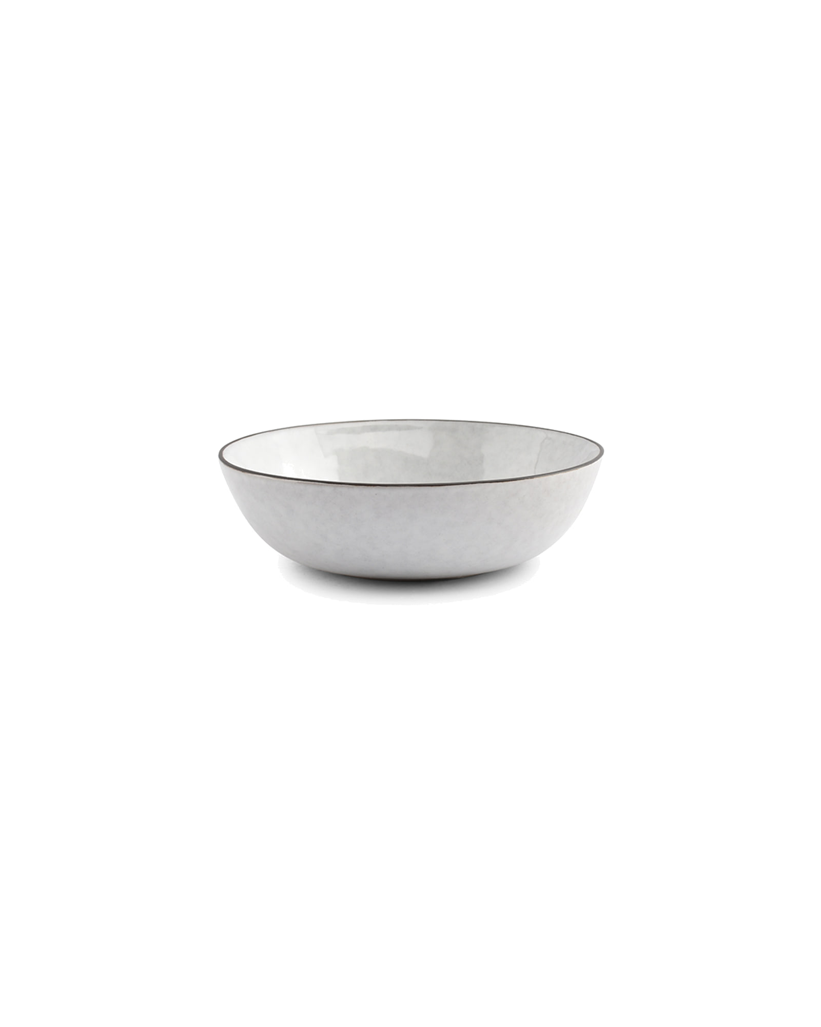 Fina Schale aus Steinzeug, Weiß, Ø 13 cm, H 4 cm, Ansicht 1