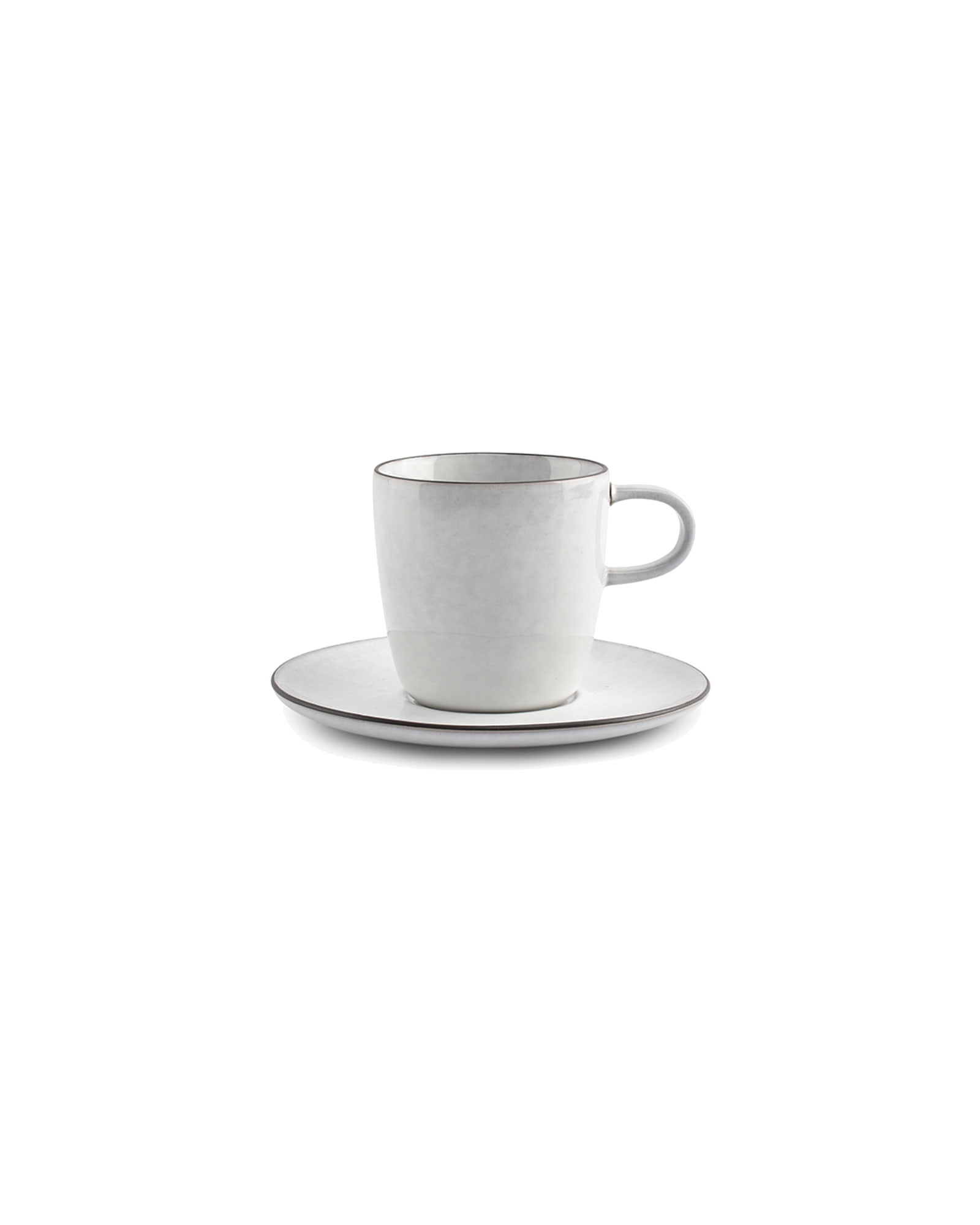 Fina Tasse aus Steinzeug, Weiß, 180 ml, Ansicht 2