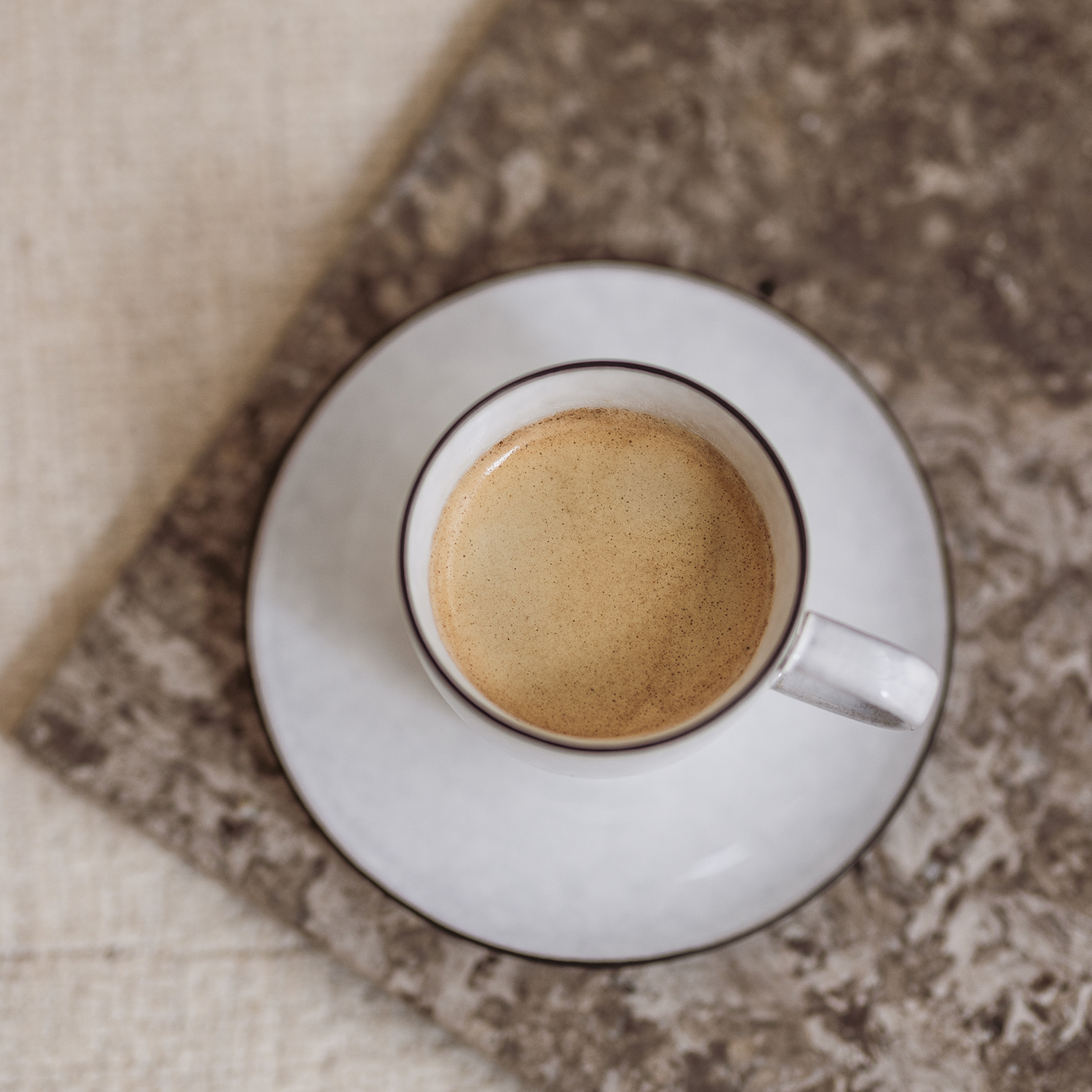 Fina Untertasse aus Steinzeug, Weiß, Ø 14 cm, Ansicht 4