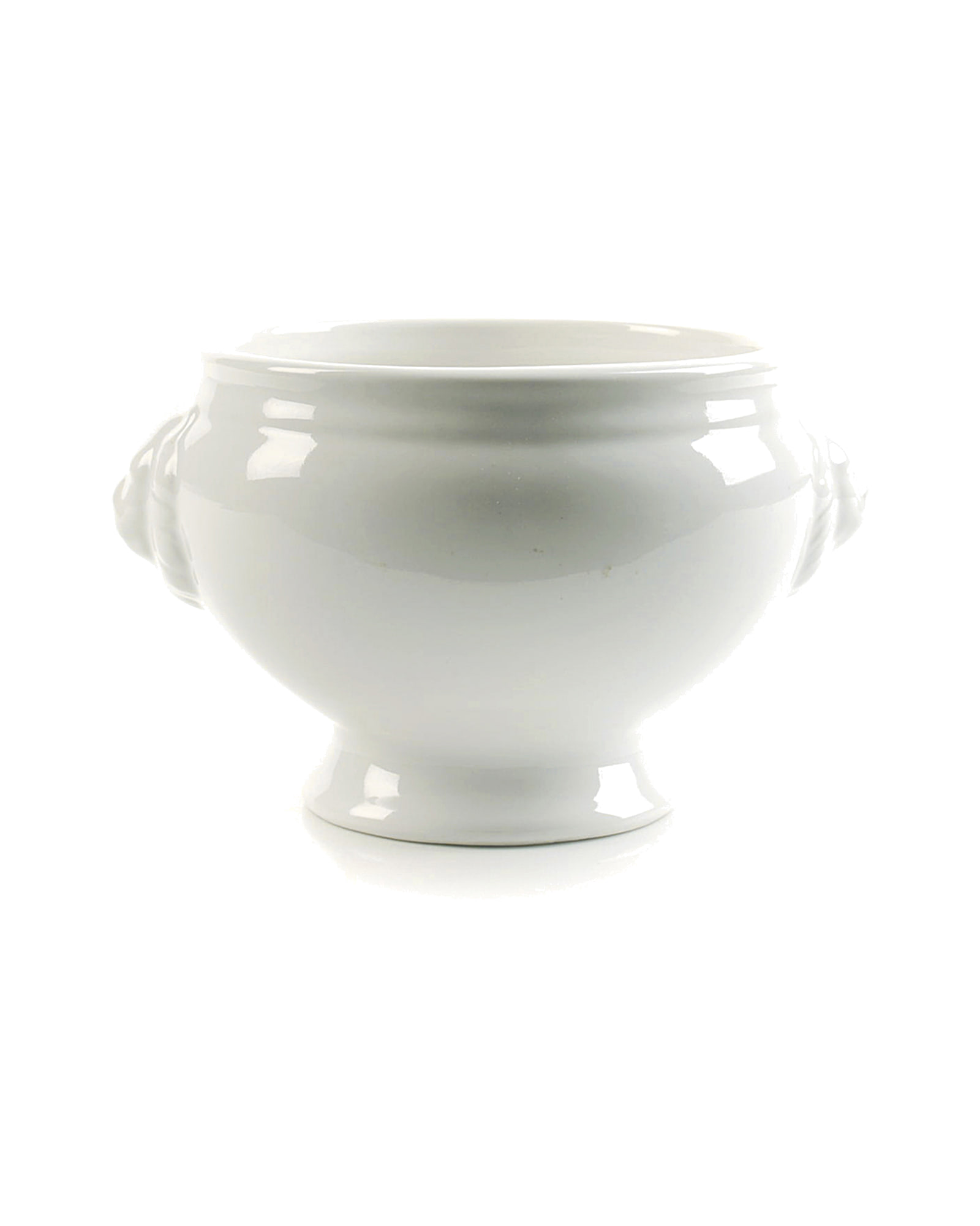 Flavor Suppenschale aus Steinzeug, Löwenkopf Weiß, Ø 11 cm, H 9 cm, Ansicht 1