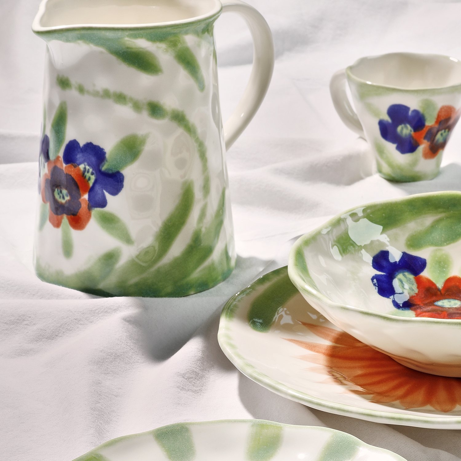 Fleur Karaffe aus Steinzeug, 1,7 l, Ansicht 4
