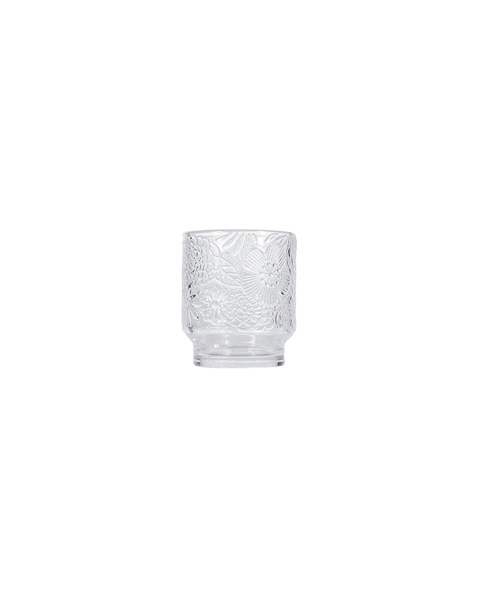 Flora Trinkglas mit Blumenrelief, Strukturiert, 300 ml, Ansicht 1