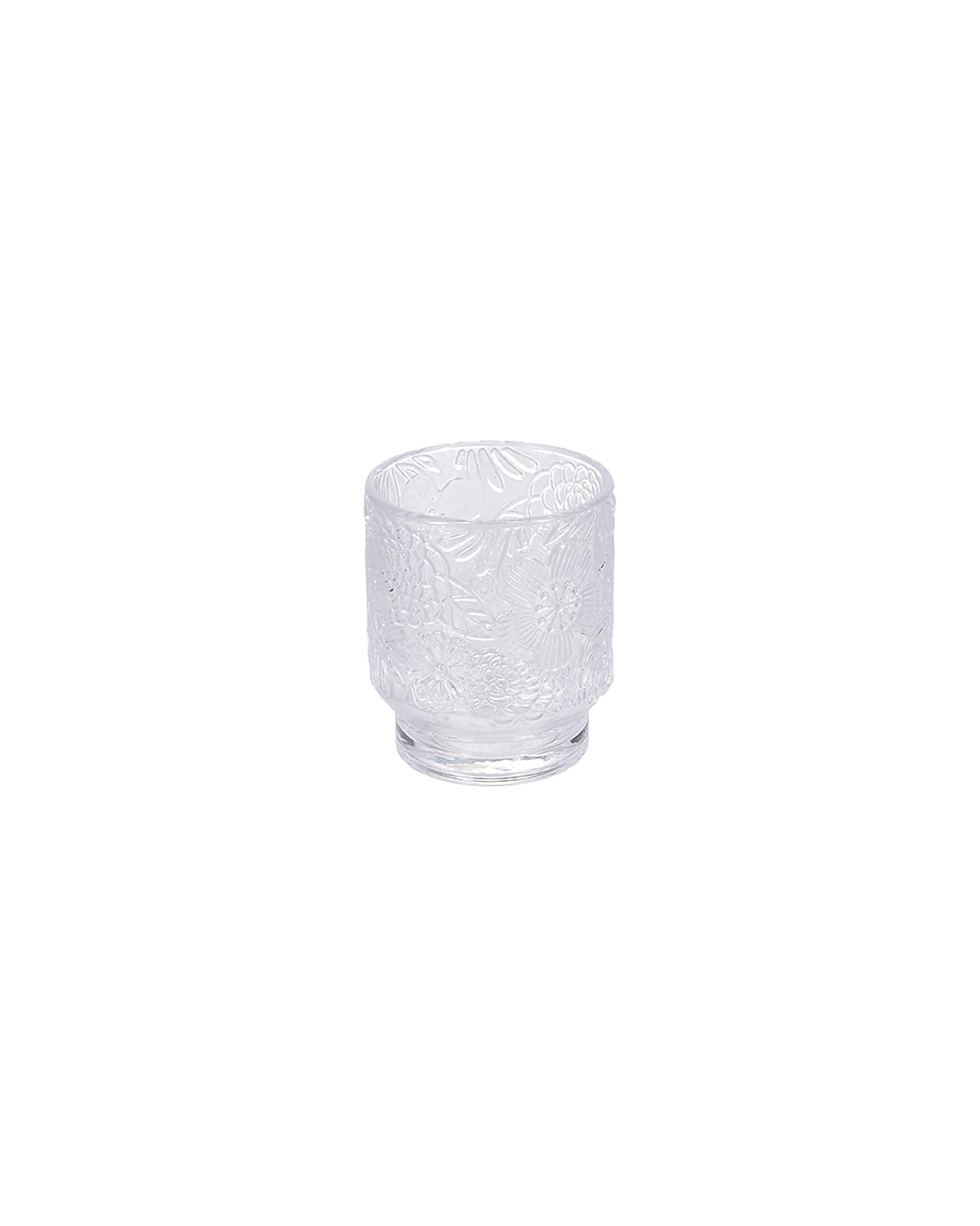 Flora Trinkglas mit Blumenrelief, Strukturiert, 300 ml, Ansicht 2