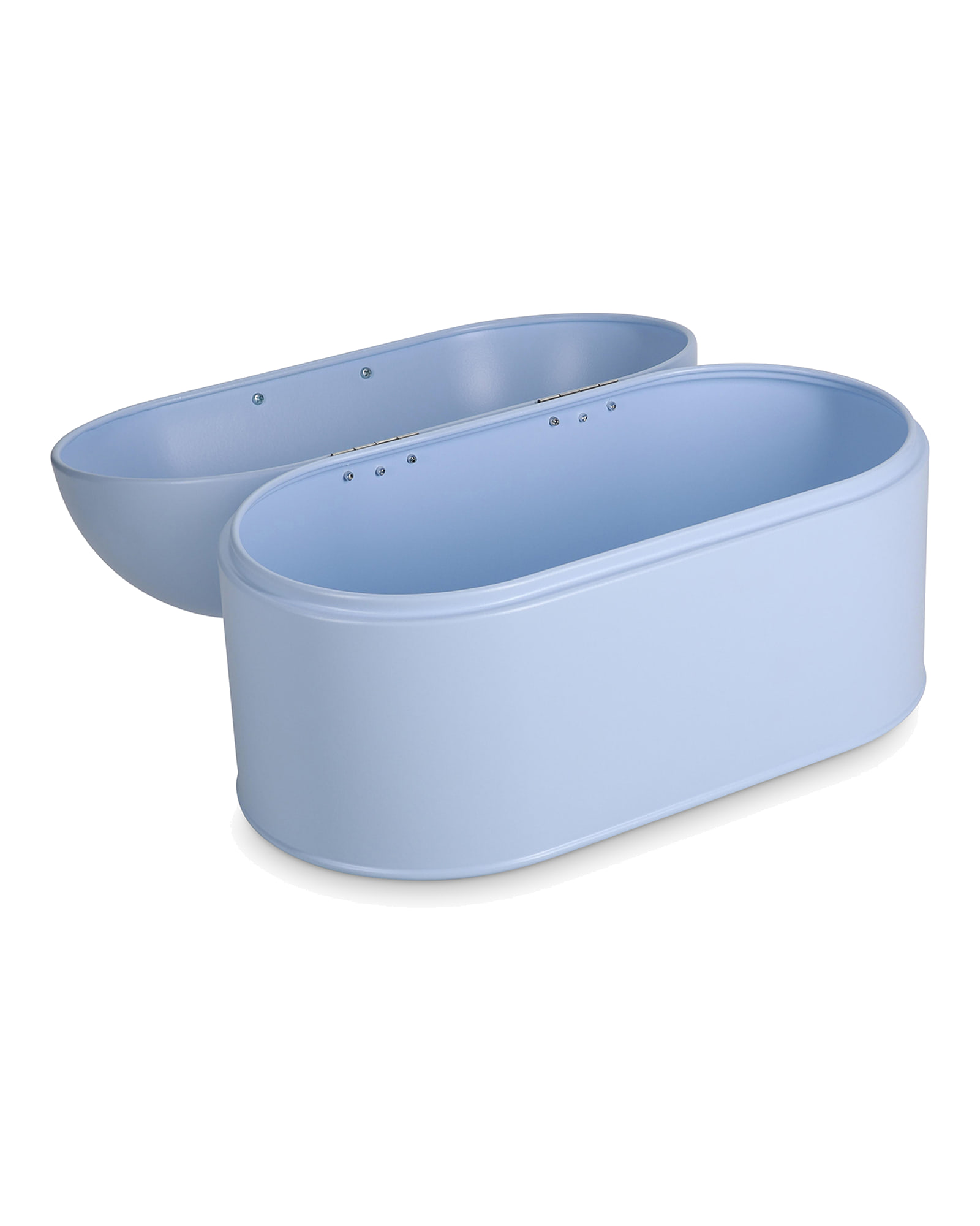 Fresh Brotkasten aus Metall, Hellblau, 33,5 × 18 cm, H 21,5 cm, Ansicht 3