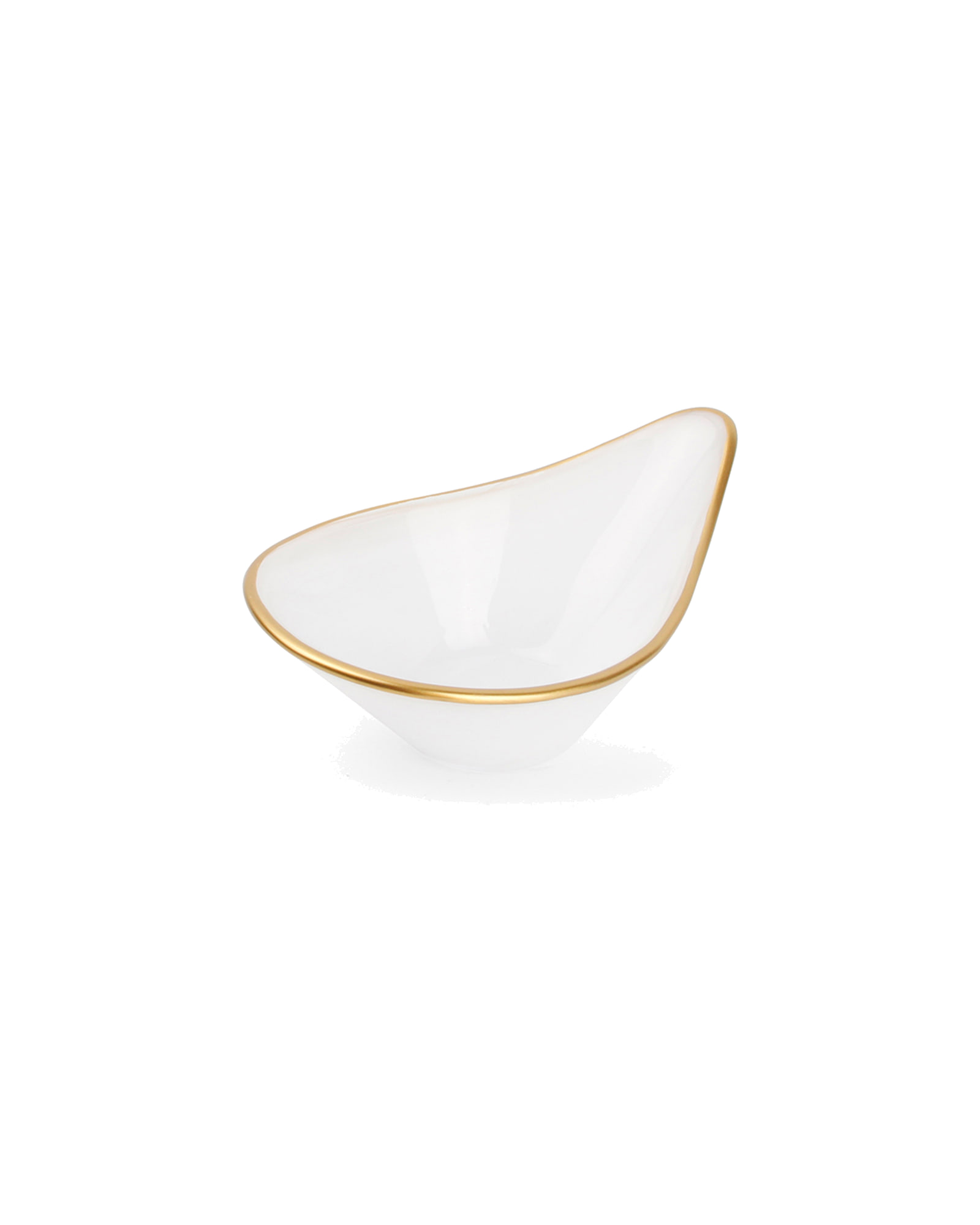 Glint Schale aus Glas, Glas Weiß, Ø 12 cm, H 5 cm, Ansicht 1