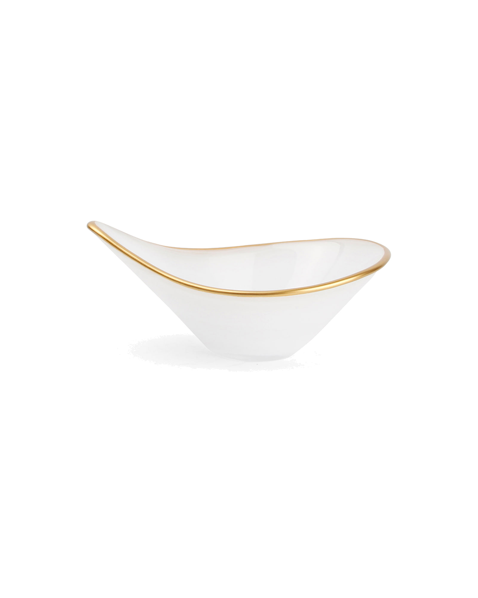 Glint Schale aus Glas, Glas Weiß, Ø 12 cm, H 5 cm, Ansicht 2