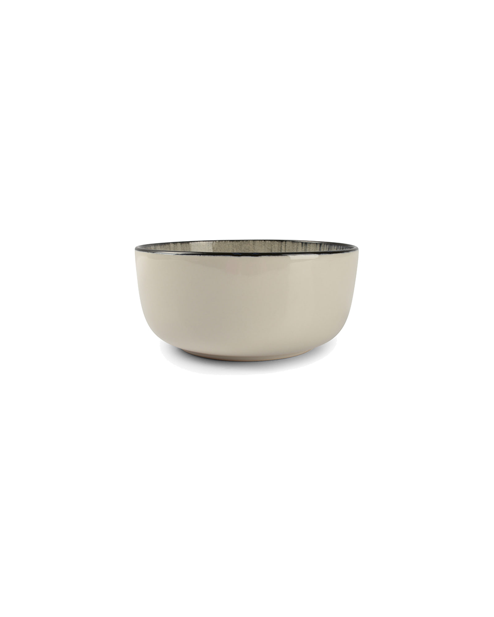 Gravel Schale aus Steinzeug, Schwarz, Ø 14,5 cm, H 6,5 cm, Ansicht 1