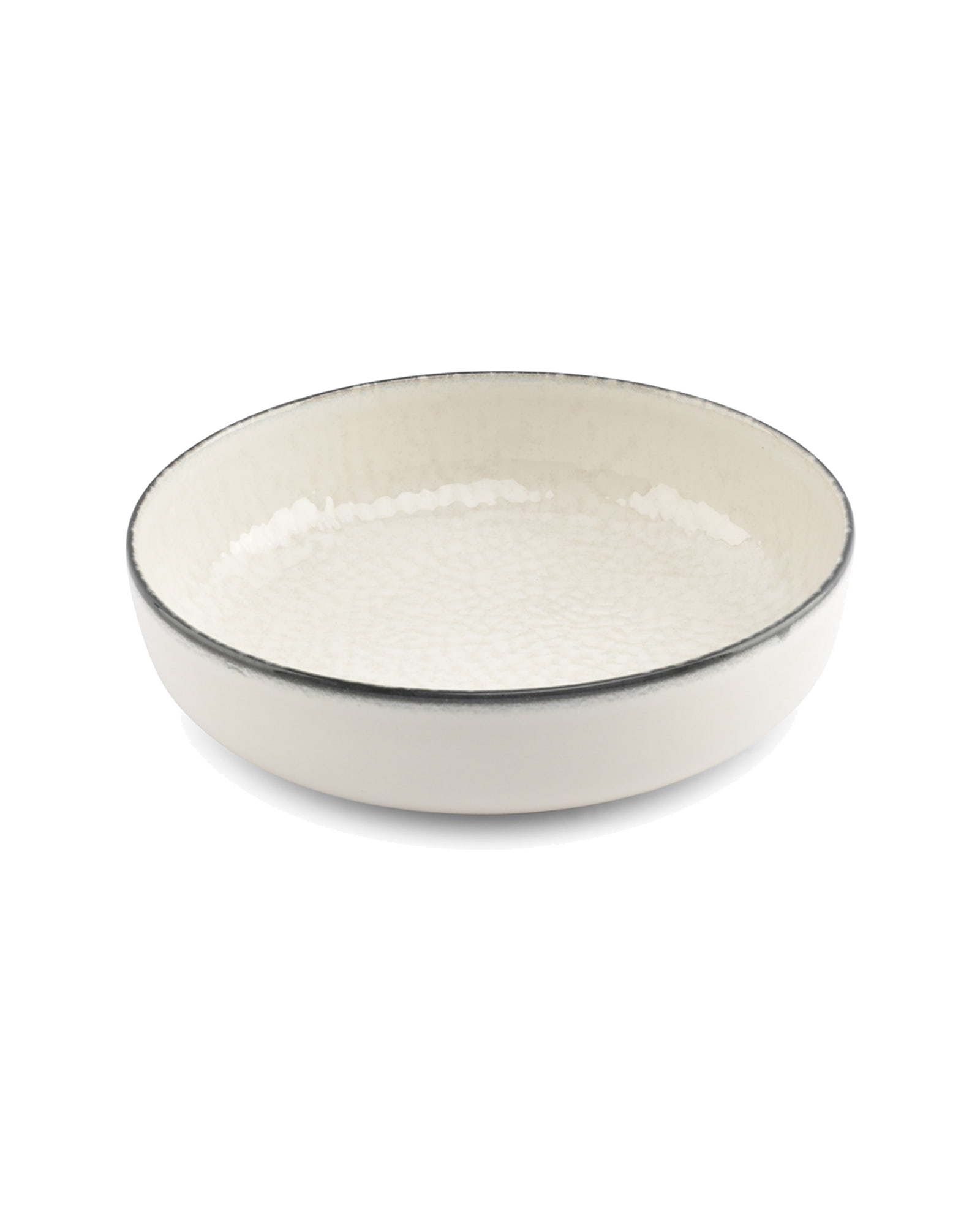 Gravel Suppenteller aus Steinzeug, Weiß, Ø 18,5 cm, H 5 cm, Ansicht 1