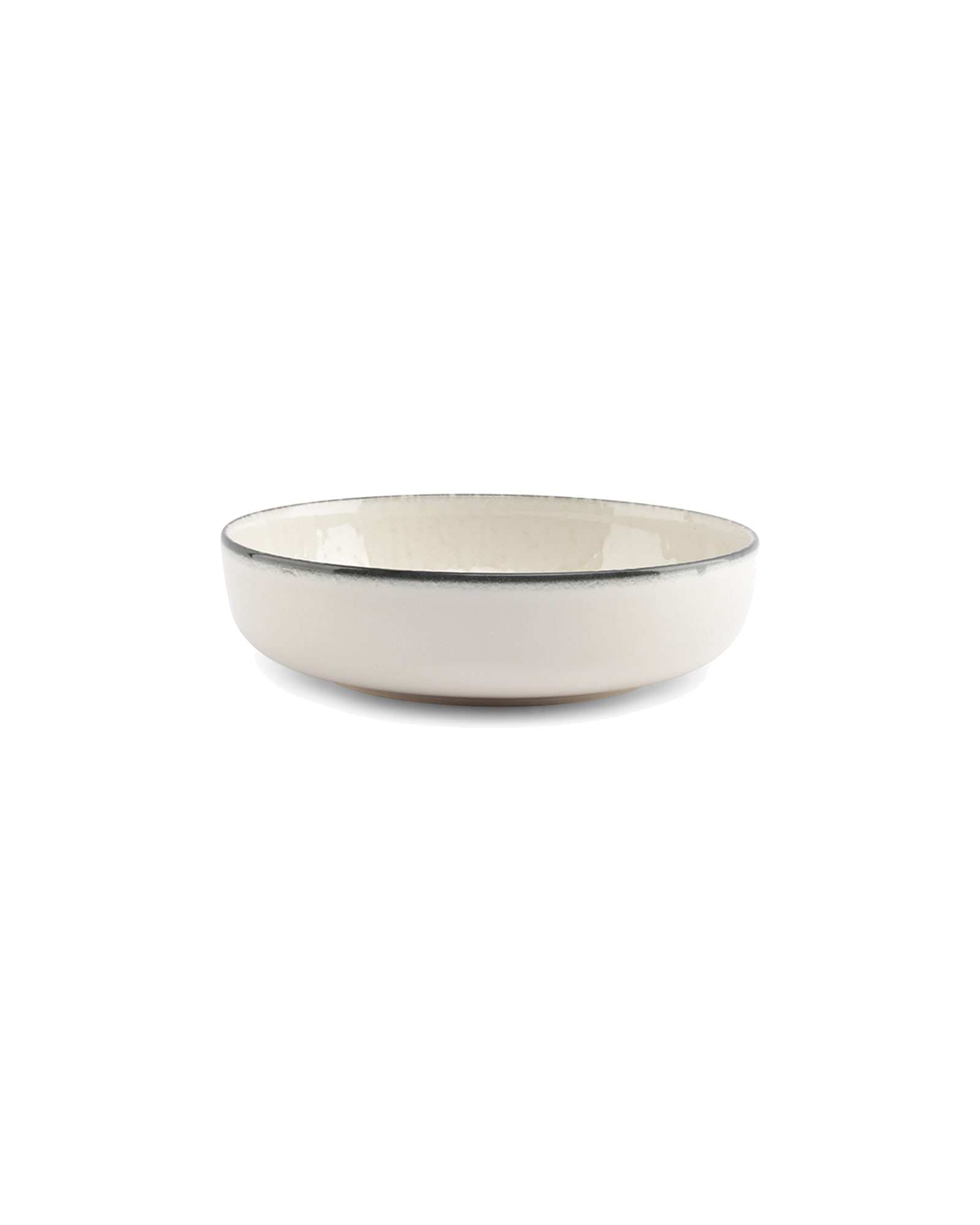 Gravel Suppenteller aus Steinzeug, Weiß, Ø 18,5 cm, H 5 cm, Ansicht 2