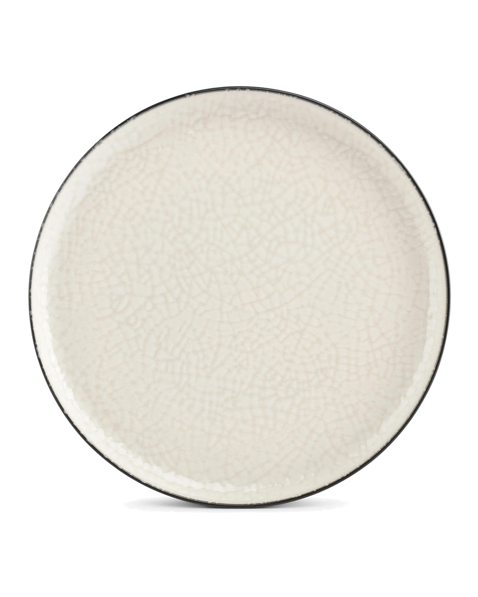 Gravel Teller aus Steinzeug, Weiß, Ø 27 cm, Ansicht 1