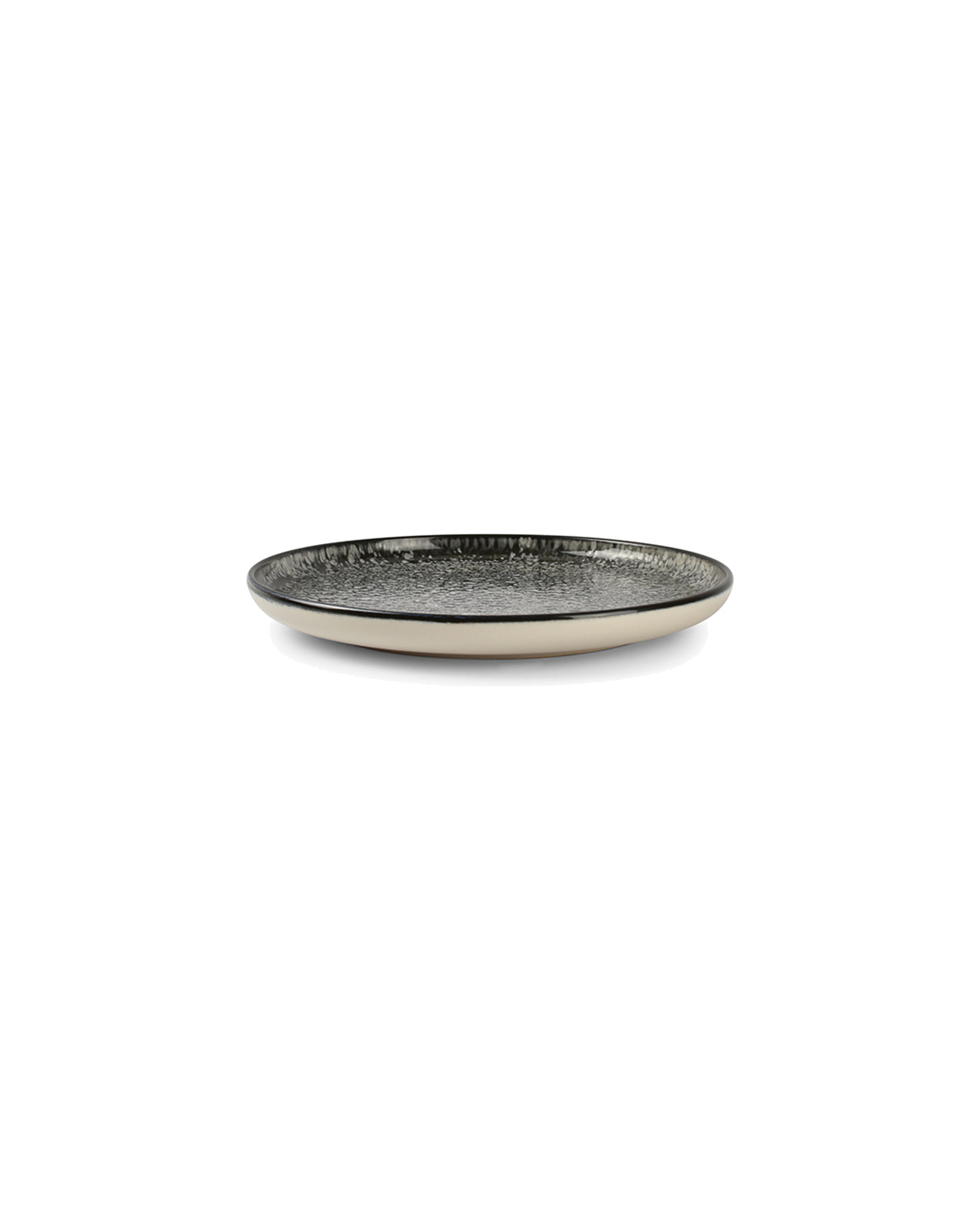 Gravel Teller aus Steinzeug, Schwarz, Ø 20 cm, Ansicht 2