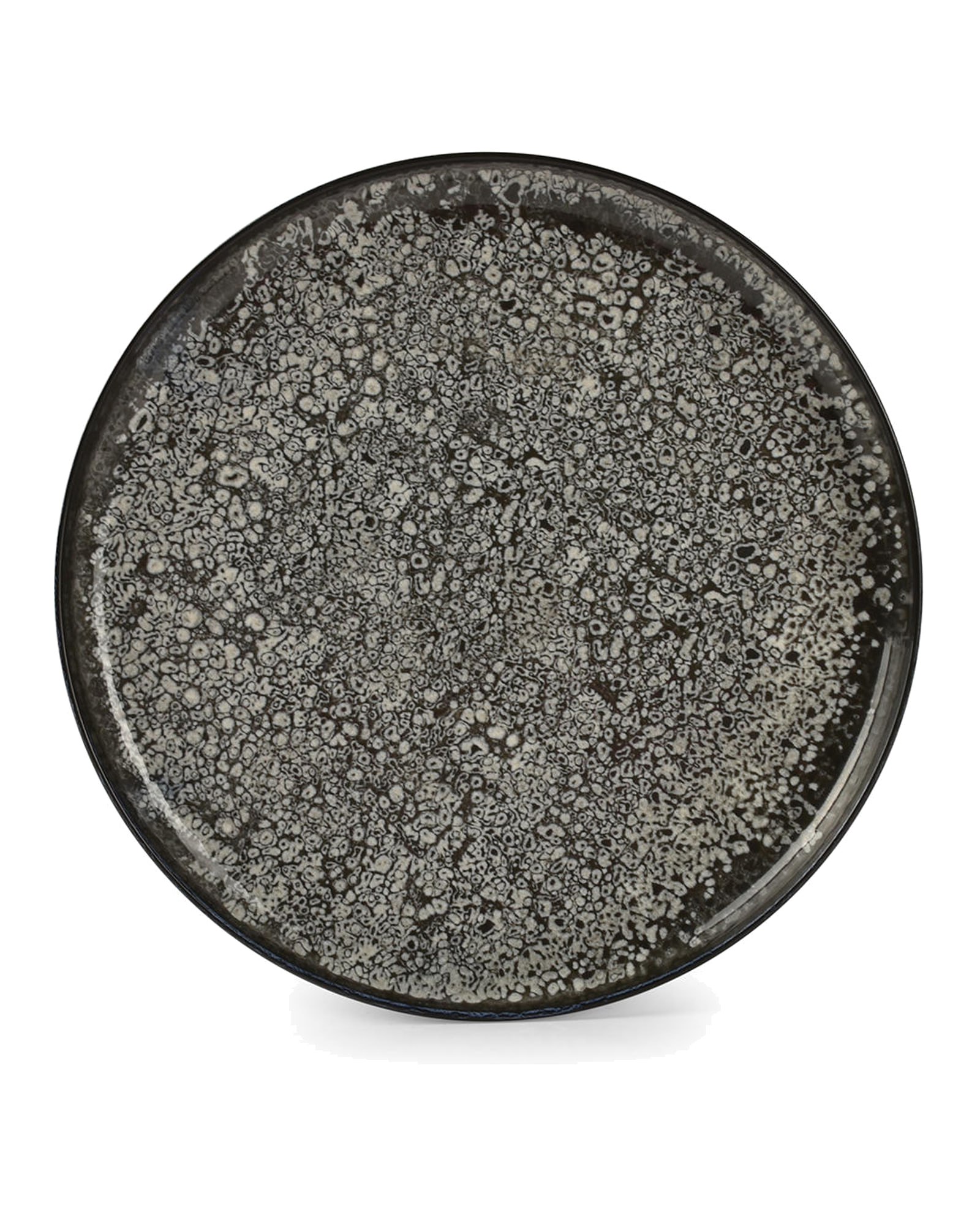 Gravel Teller aus Steinzeug, Schwarz, Ø 27 cm, Ansicht 1