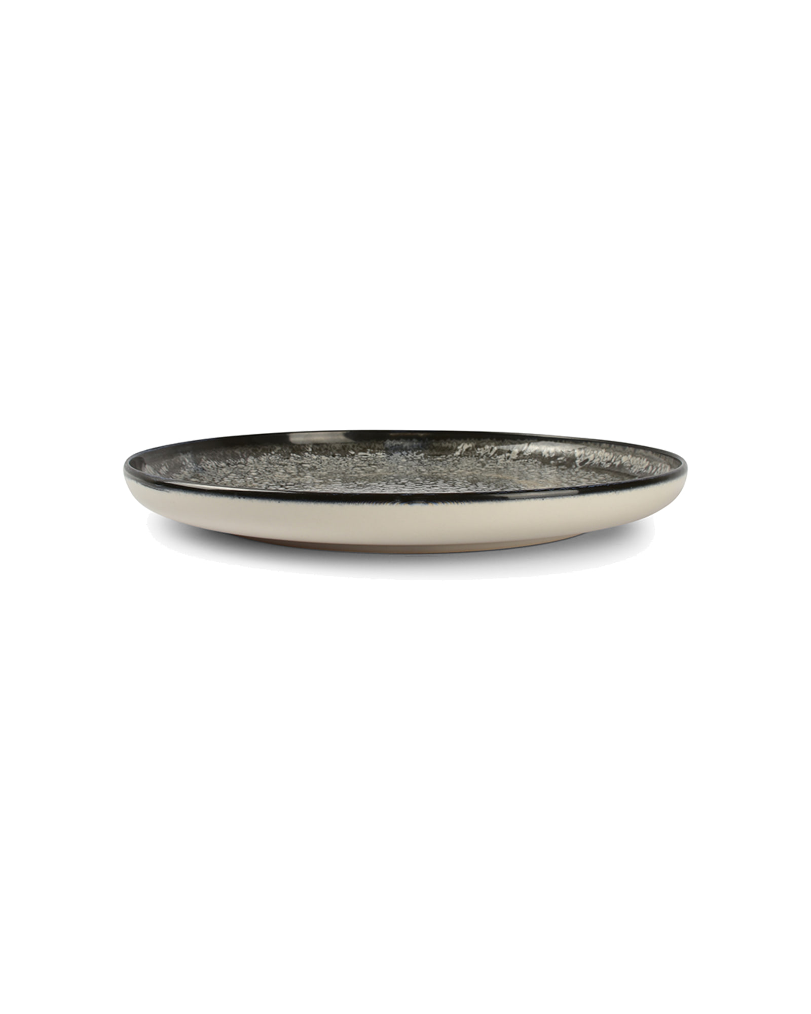 Gravel Teller aus Steinzeug, Schwarz, Ø 27 cm, Ansicht 2