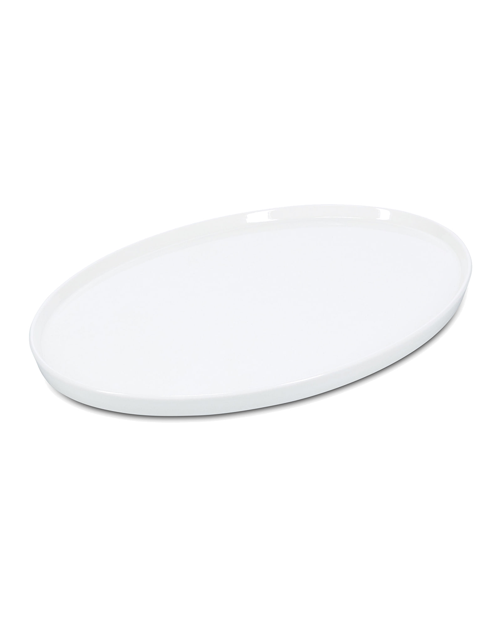 Gusto Servierschale aus New Bone China, Weiß, 38 × 26,5 cm, Ansicht 1
