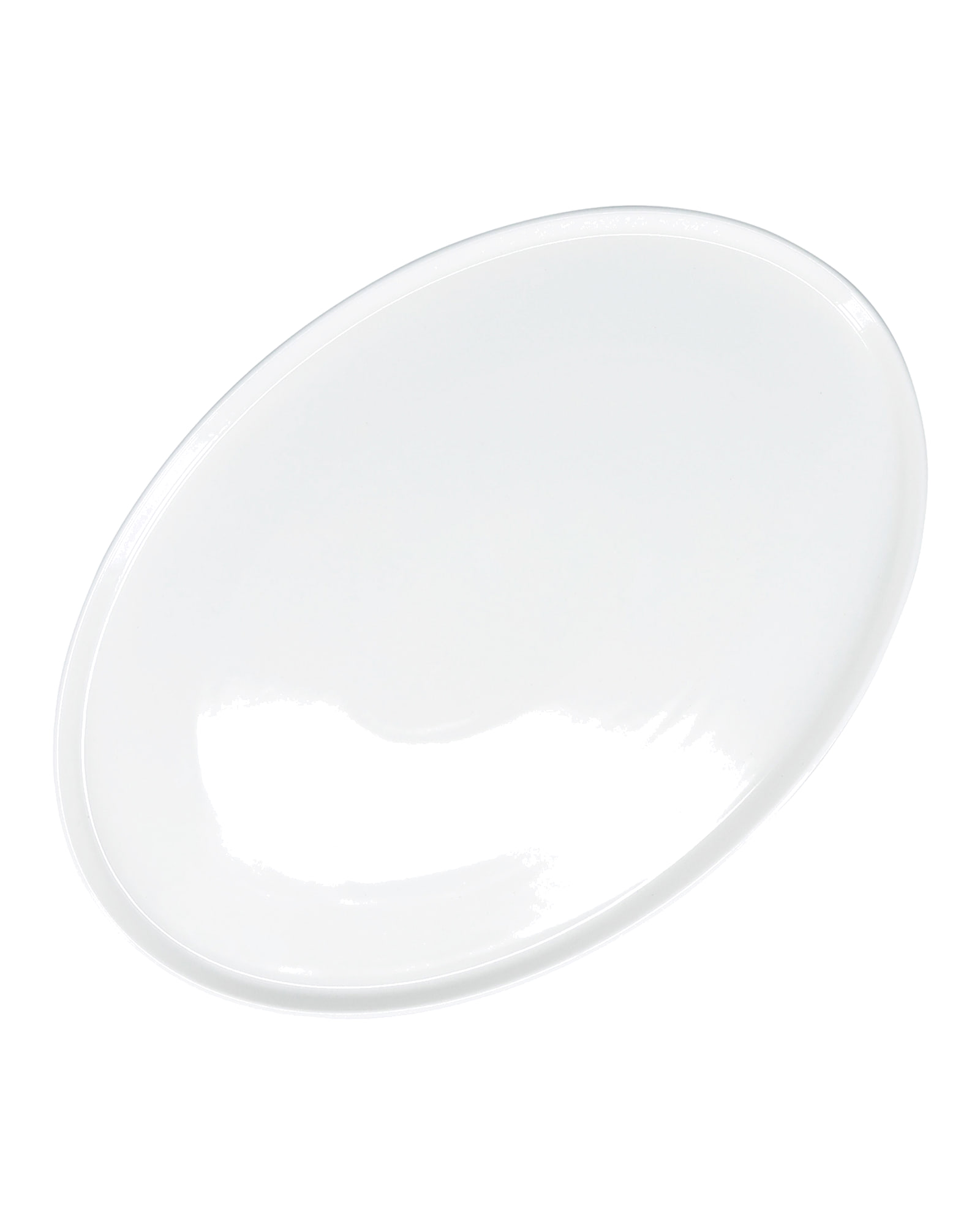 Gusto Servierschale aus New Bone China, Weiß, 38 × 26,5 cm, Ansicht 2