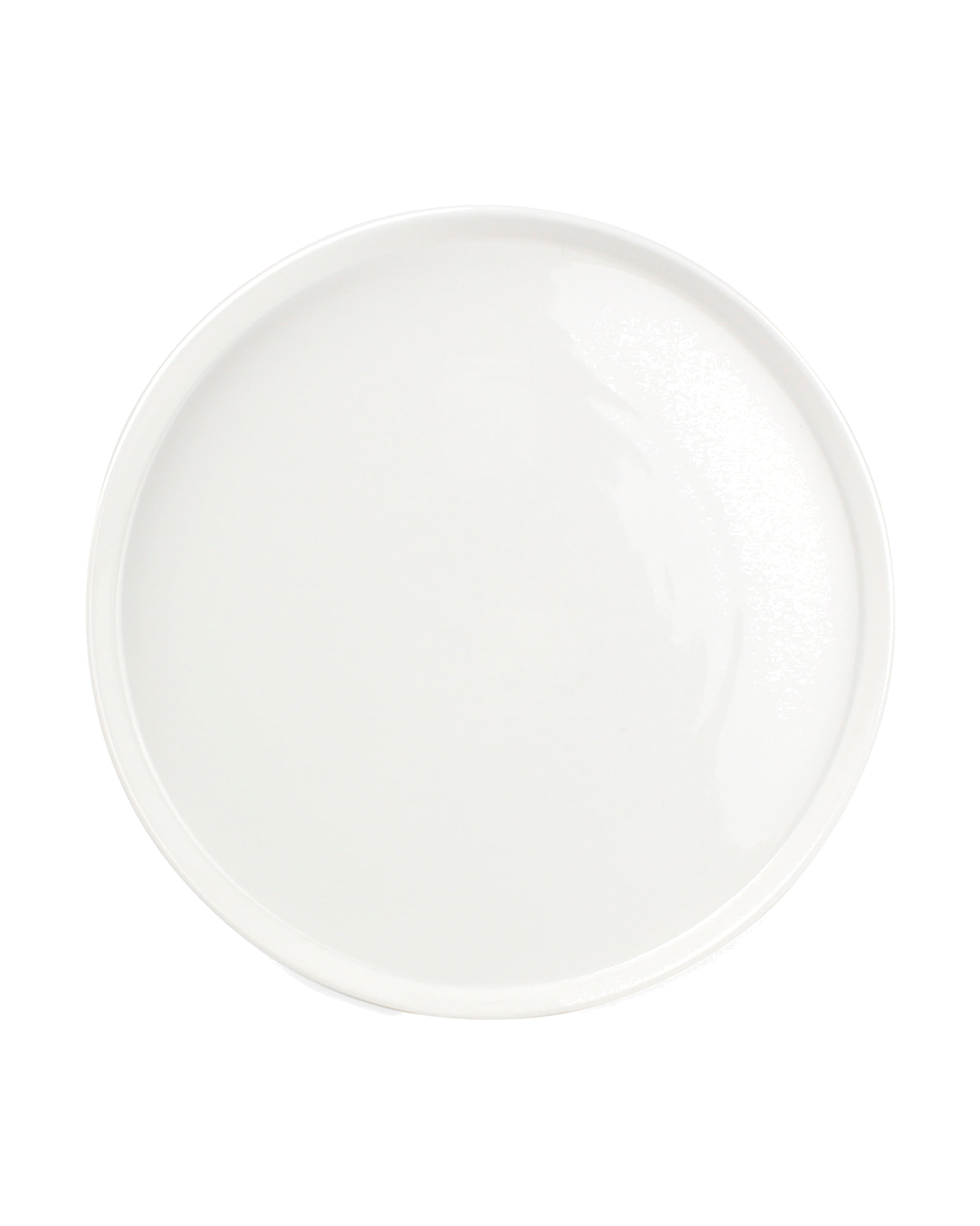 Gusto Teller aus weißem Porzellan, Weiß, Ø 26,5 cm, H 2 cm, Ansicht 1