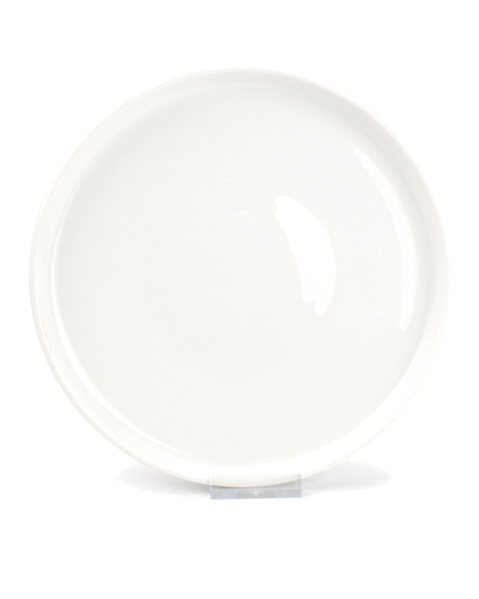 Gusto Teller aus weißem Porzellan, Weiß, Ø 19 cm, H 2 cm, Ansicht 1