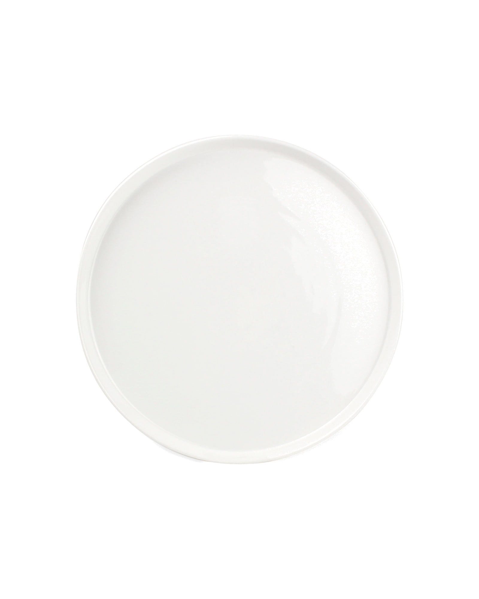 Gusto Teller aus weißem Porzellan, Weiß, Ø 22,5 cm, H 2 cm, Ansicht 1