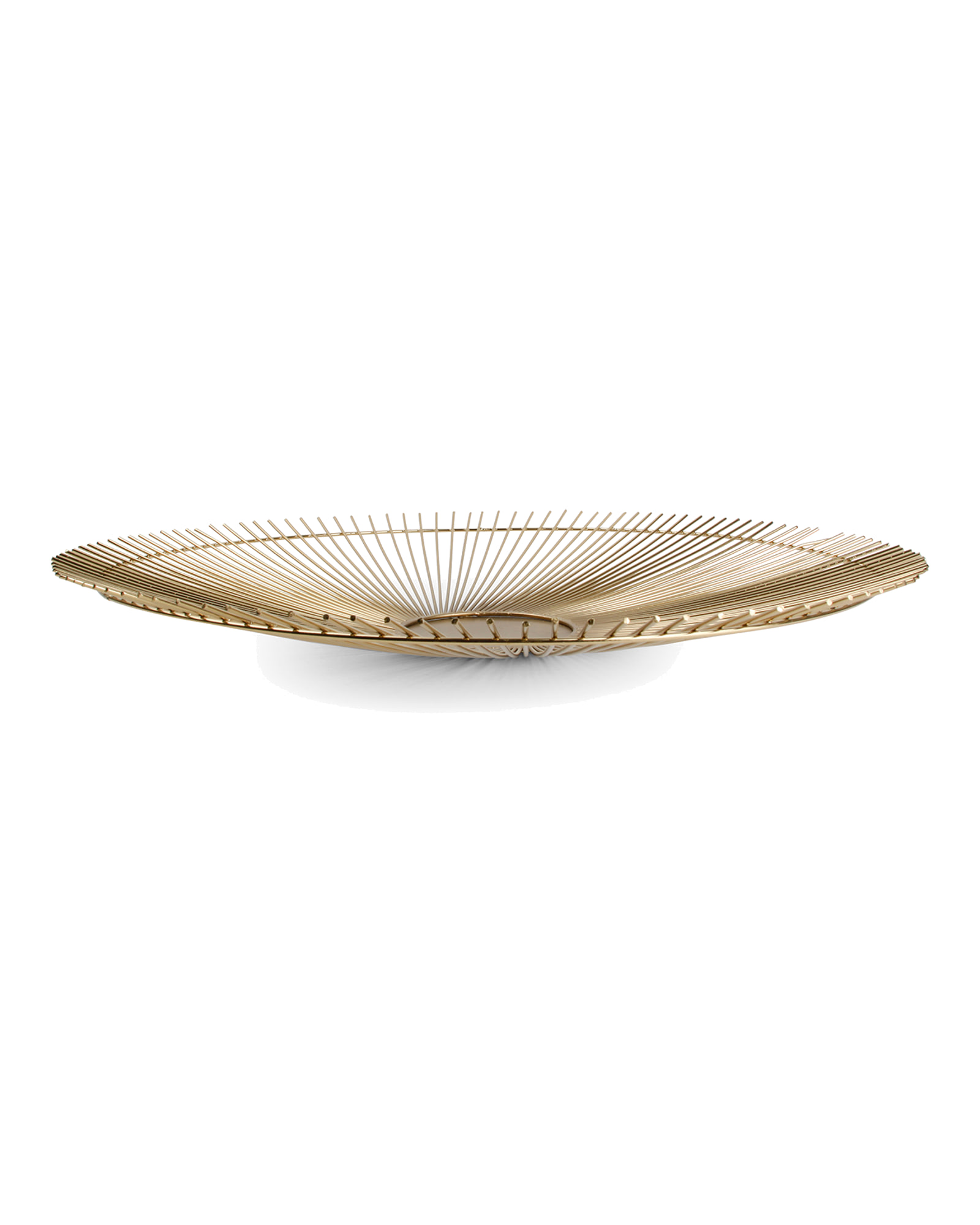 Iris Drahtkorb aus Metall, Gold Twisted, Ø 53 cm, H 5 cm, Ansicht 2