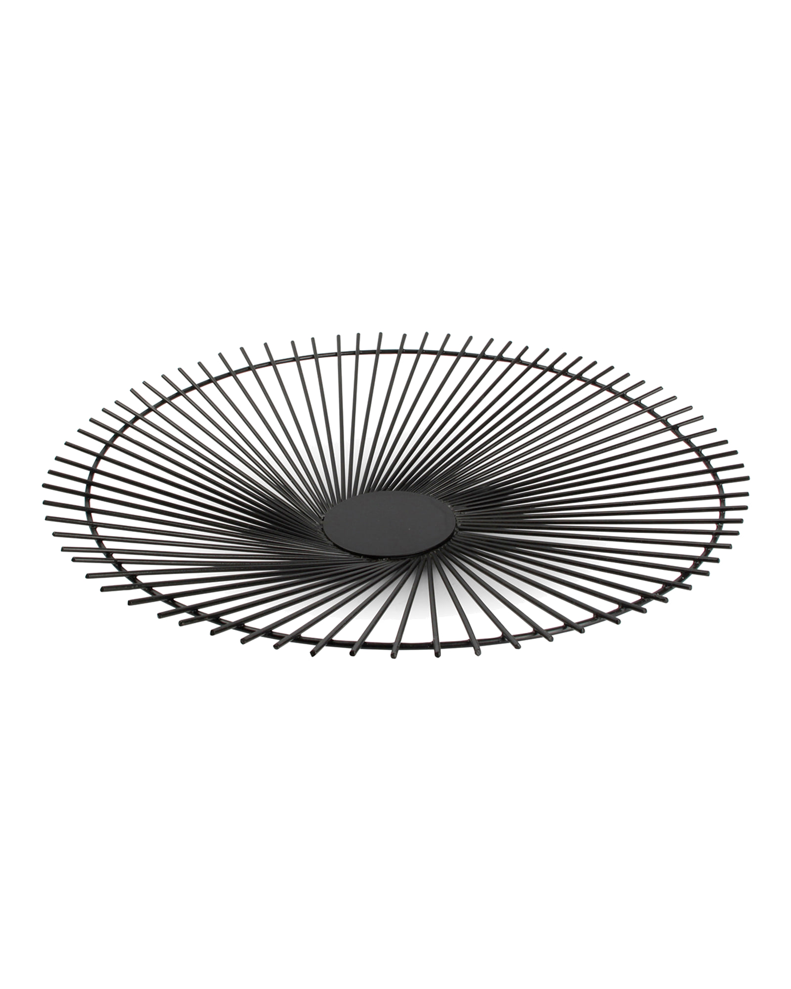 Iris Drahtkorb aus Metall, Schwarz Twisted, H 5 cm, Ansicht 1
