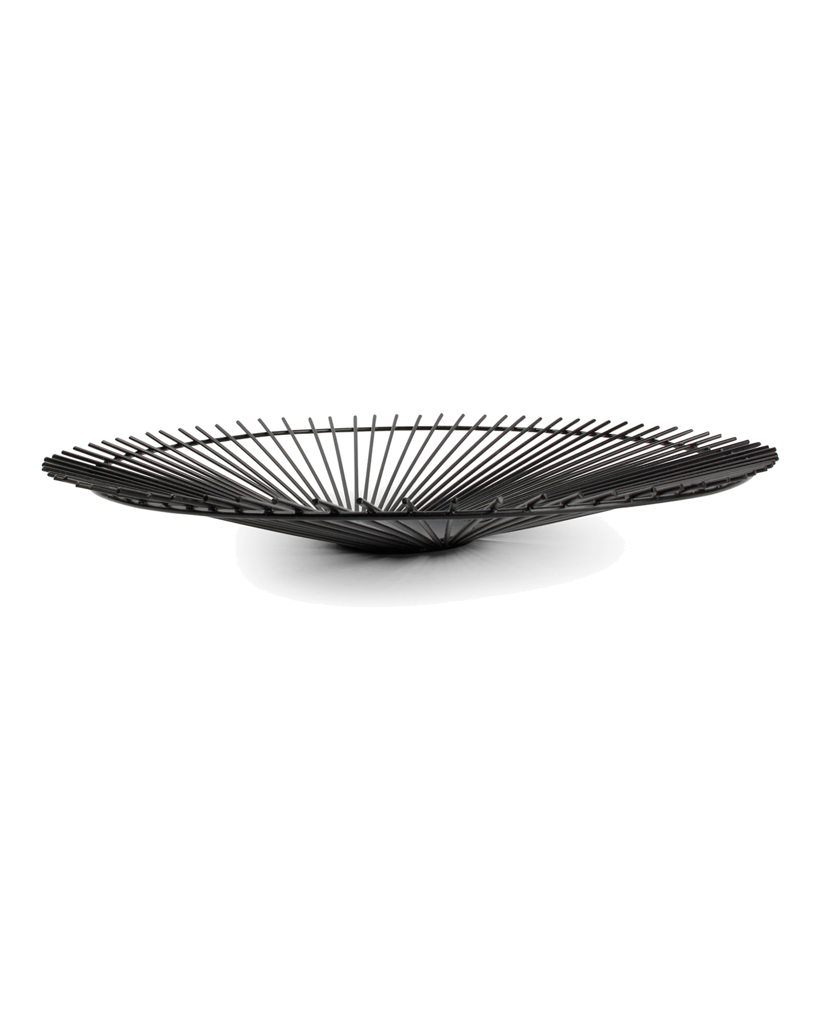 Iris Drahtkorb aus Metall, Schwarz Twisted, H 5 cm, Ansicht 2