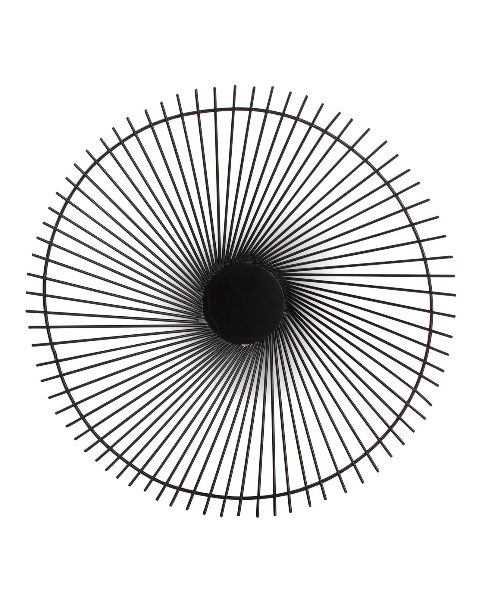 Iris Drahtkorb aus Metall, Schwarz Twisted, H 5 cm, Ansicht 3