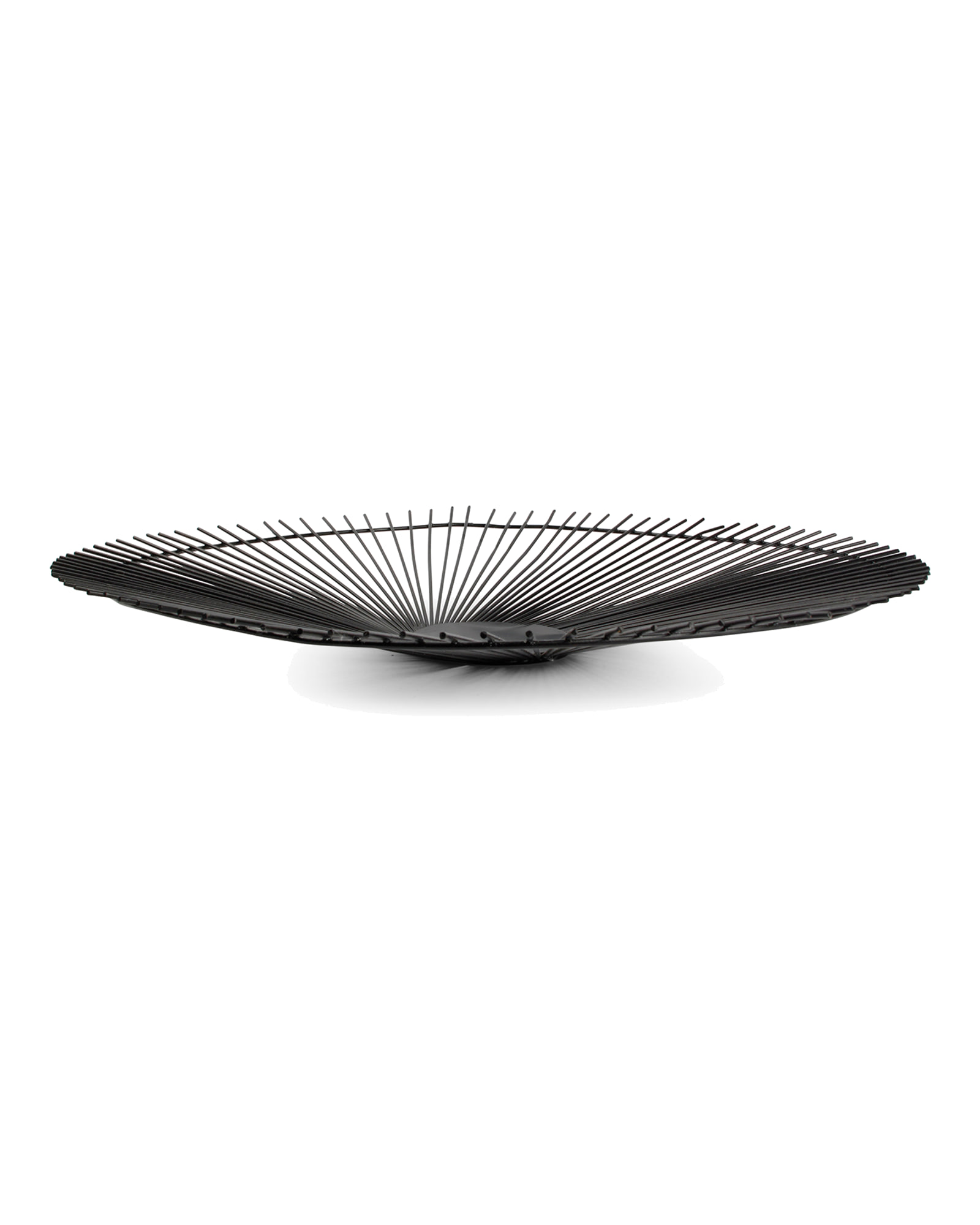 Iris Drahtkorb aus Metall, Schwarz Twisted, Ø 53 cm, H 5 cm, Ansicht 2
