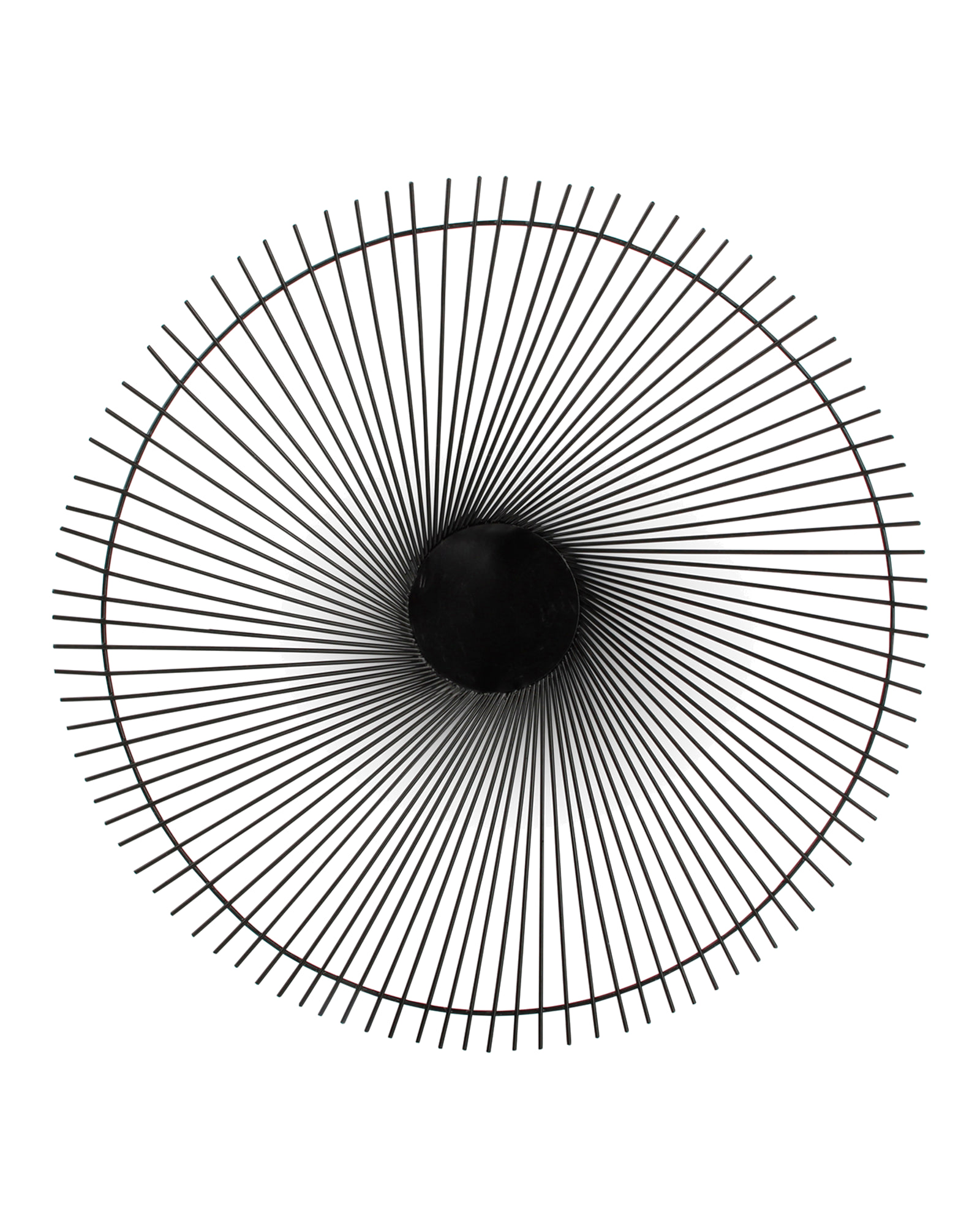 Iris Drahtkorb aus Metall, Schwarz Twisted, Ø 53 cm, H 5 cm, Ansicht 3
