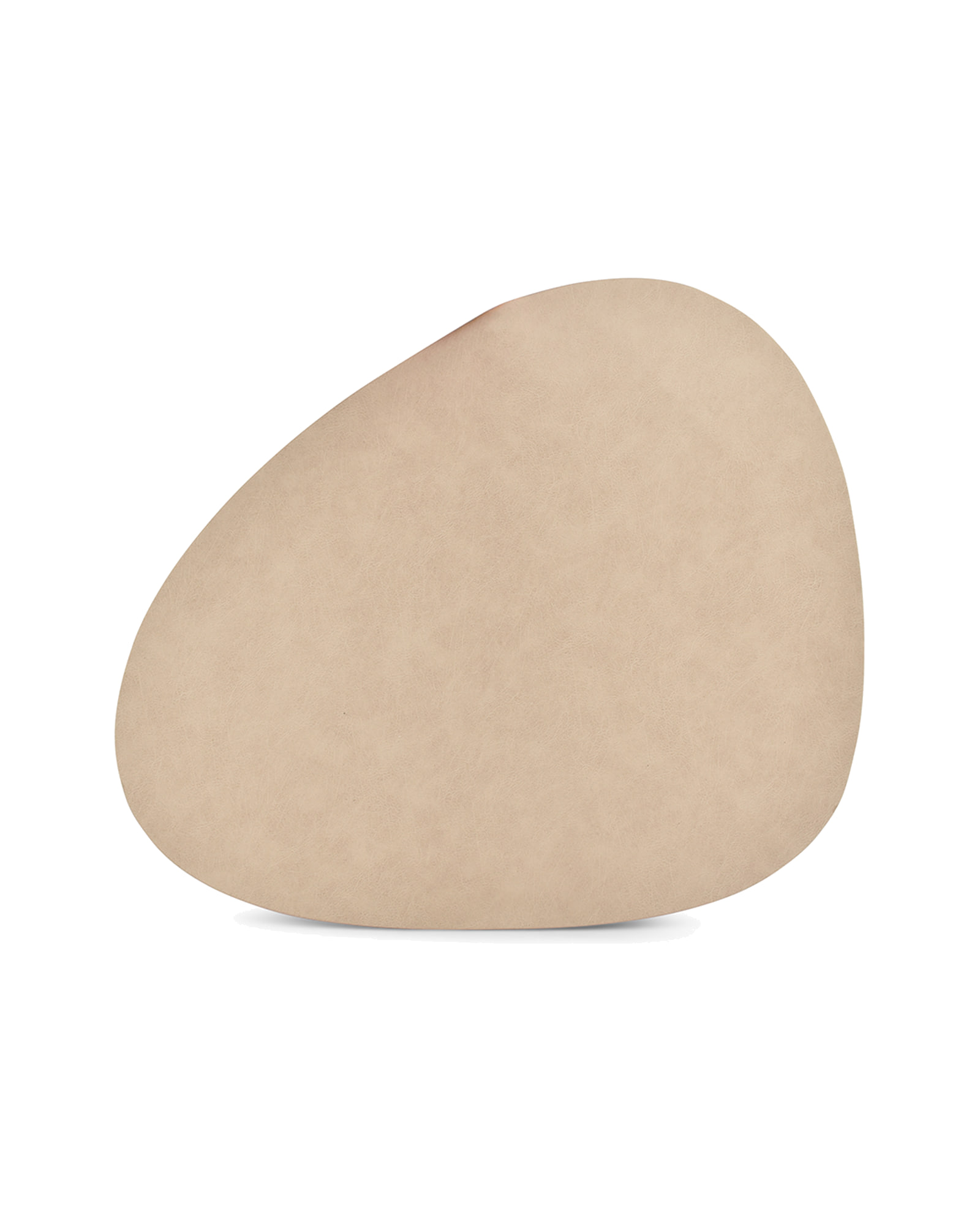 Layer Platzset in Lederoptik, Lederoptik Beige, eiförmig, Ansicht 1