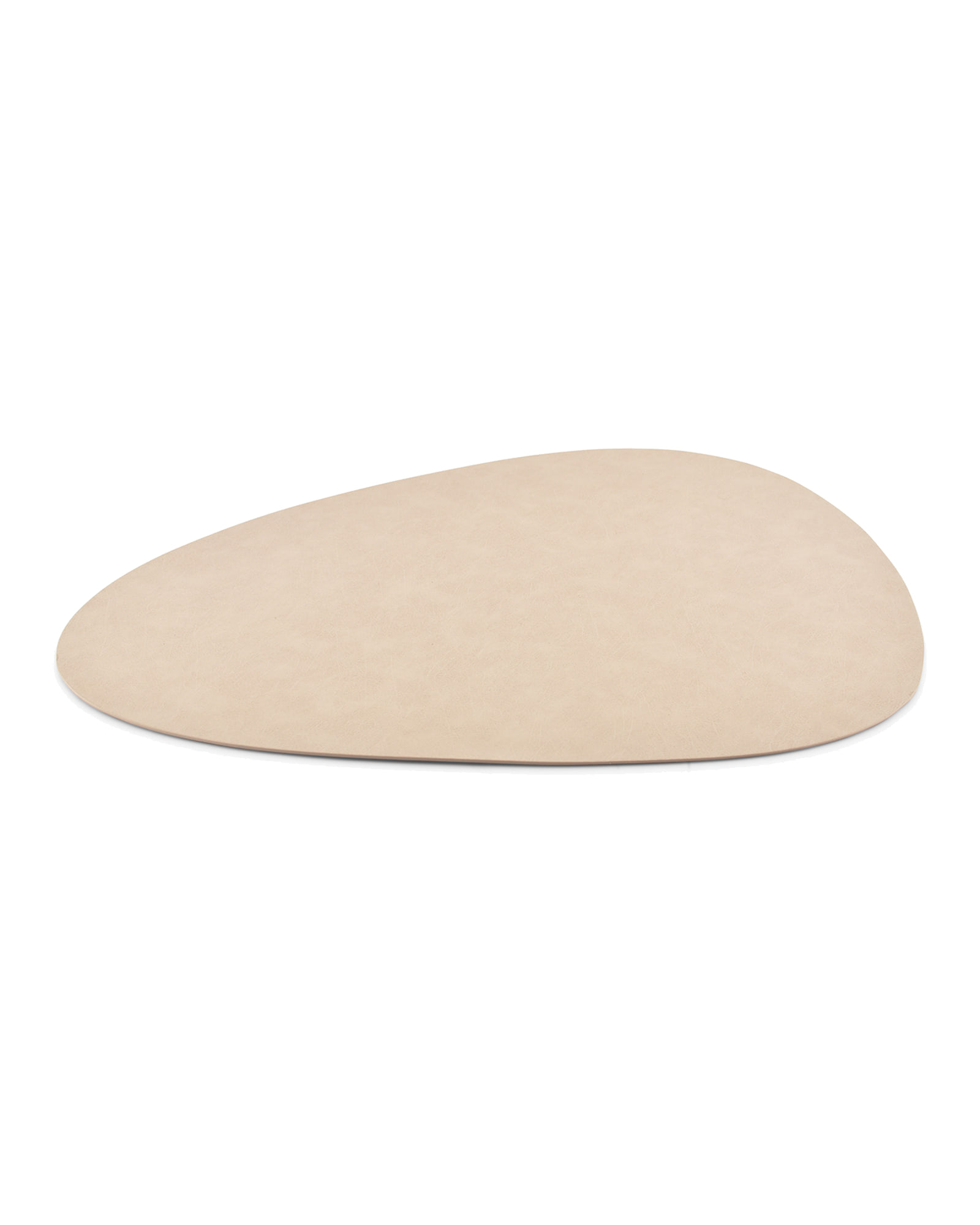 Layer Platzset in Lederoptik, Lederoptik Beige, eiförmig, Ansicht 2