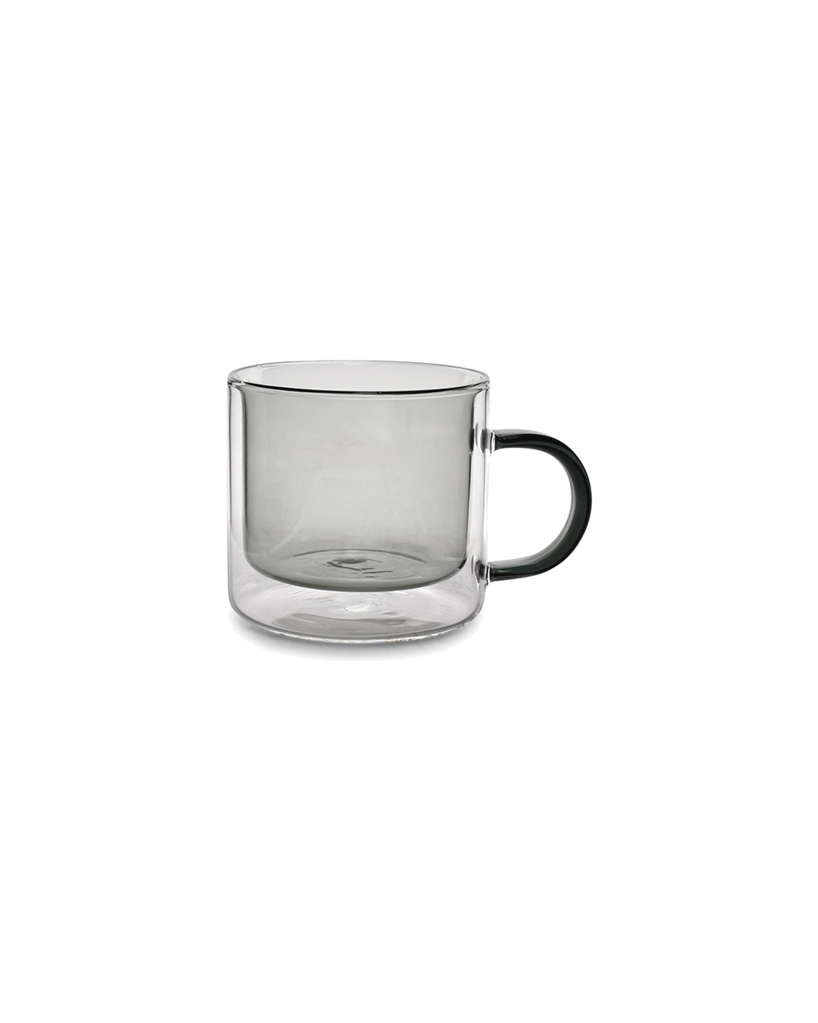 Liv Becher aus doppelwandigem Borosilikatglas, doppelwandig Grau, 270 ml, Ansicht 1