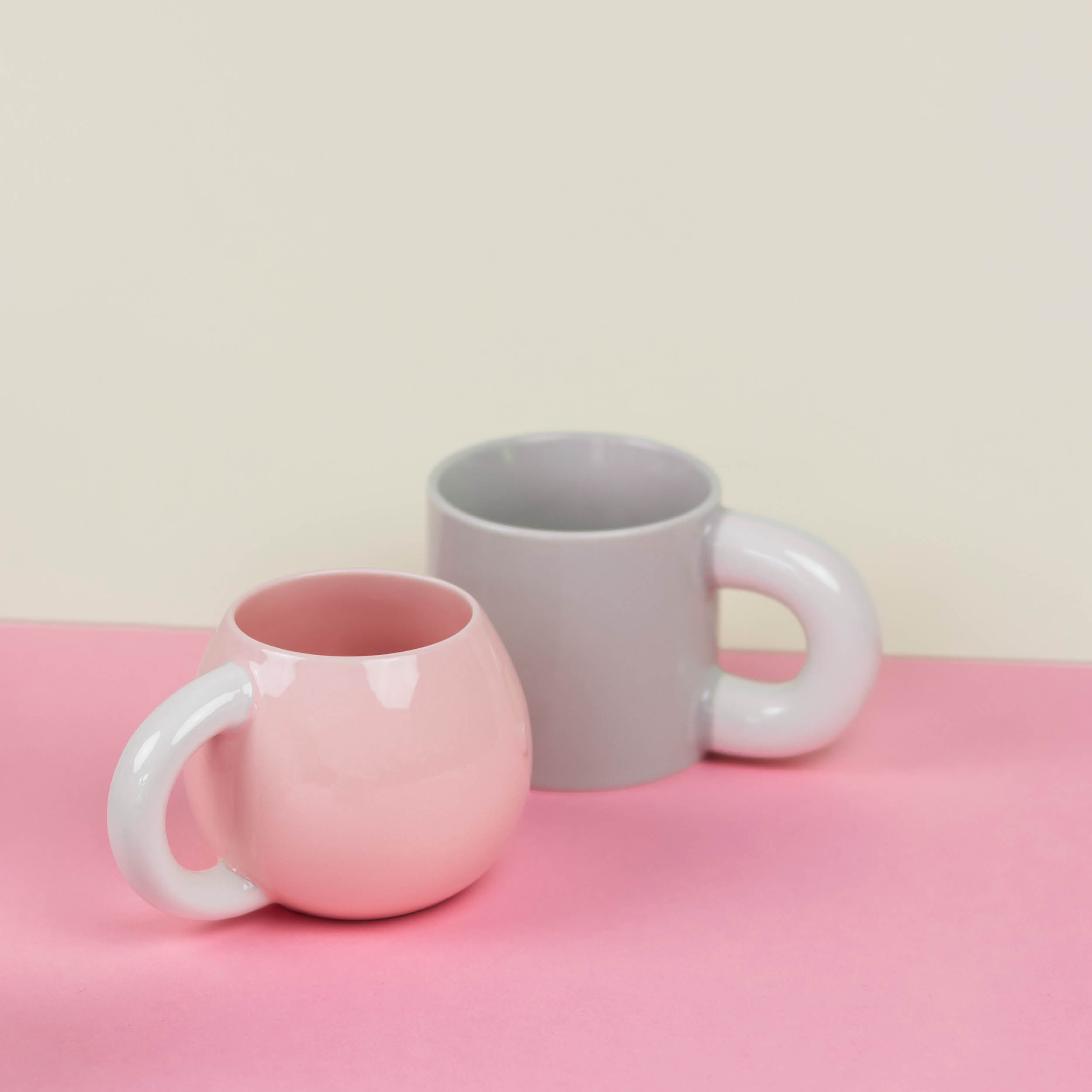 Lola Becher aus New Bone China, rund Rosa, 330 ml, Ansicht 3