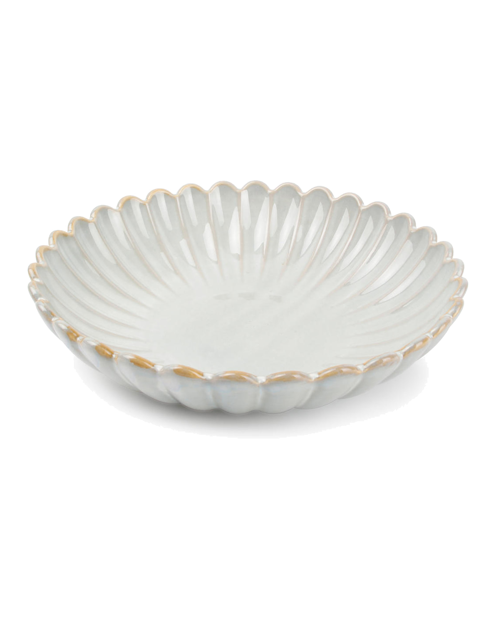 Lotus Suppenteller aus Porzellan, Nuance Weiß, Ø 22 cm, H 5 cm, Ansicht 1
